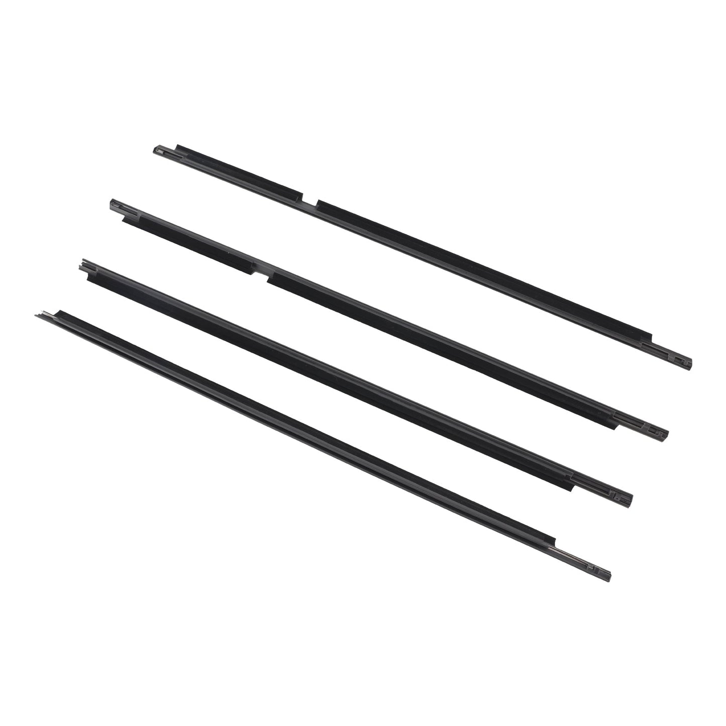 2008-2015 Toyota Land Cruiser LC 200 4PCS Door Glass Belt Outer Molding Weatherstrip