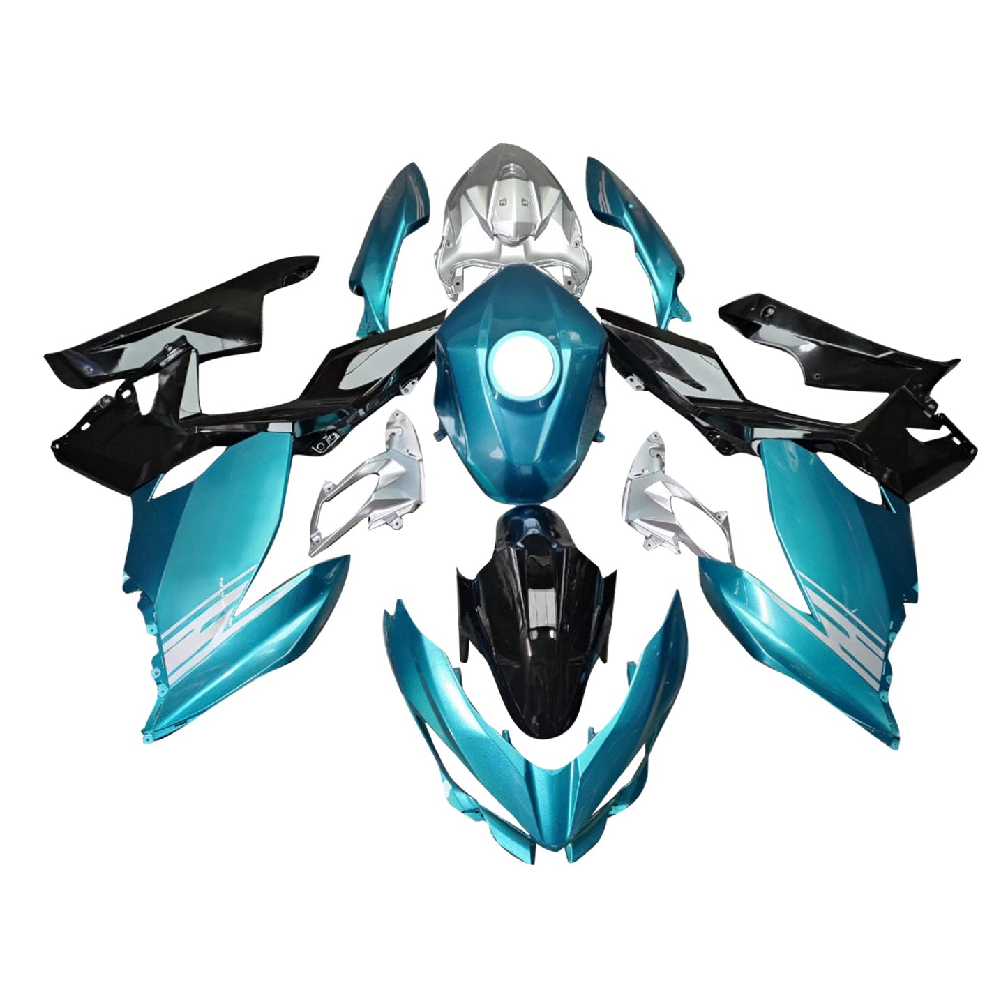 Injection Fairing Kit Bodywork Plastic ABS fit For Kawasaki EX400 Ninja400 2018-2024