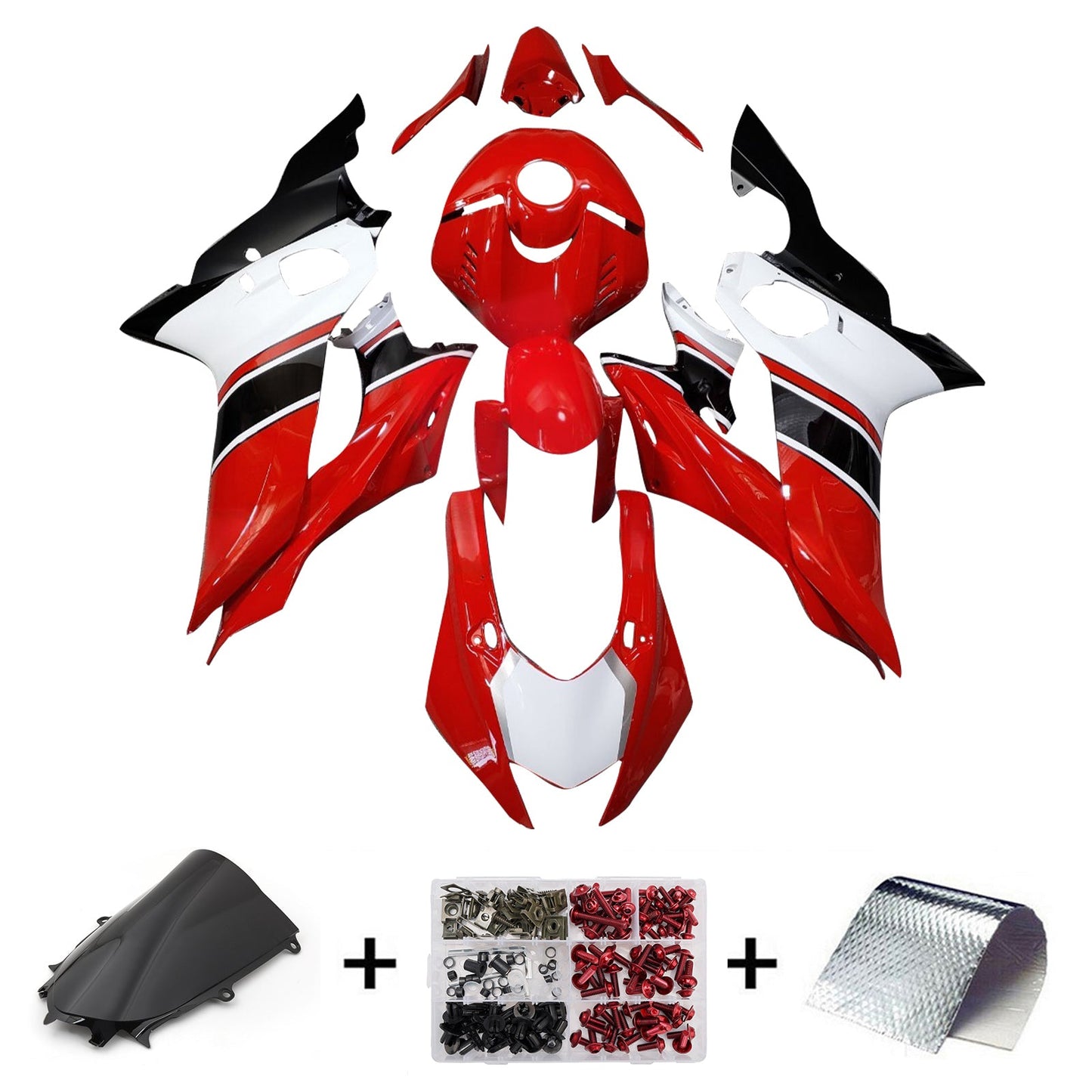 Injection Fairing Kit Bodywork Plastic ABS fit For Yamaha YZF-R6 2017-2023