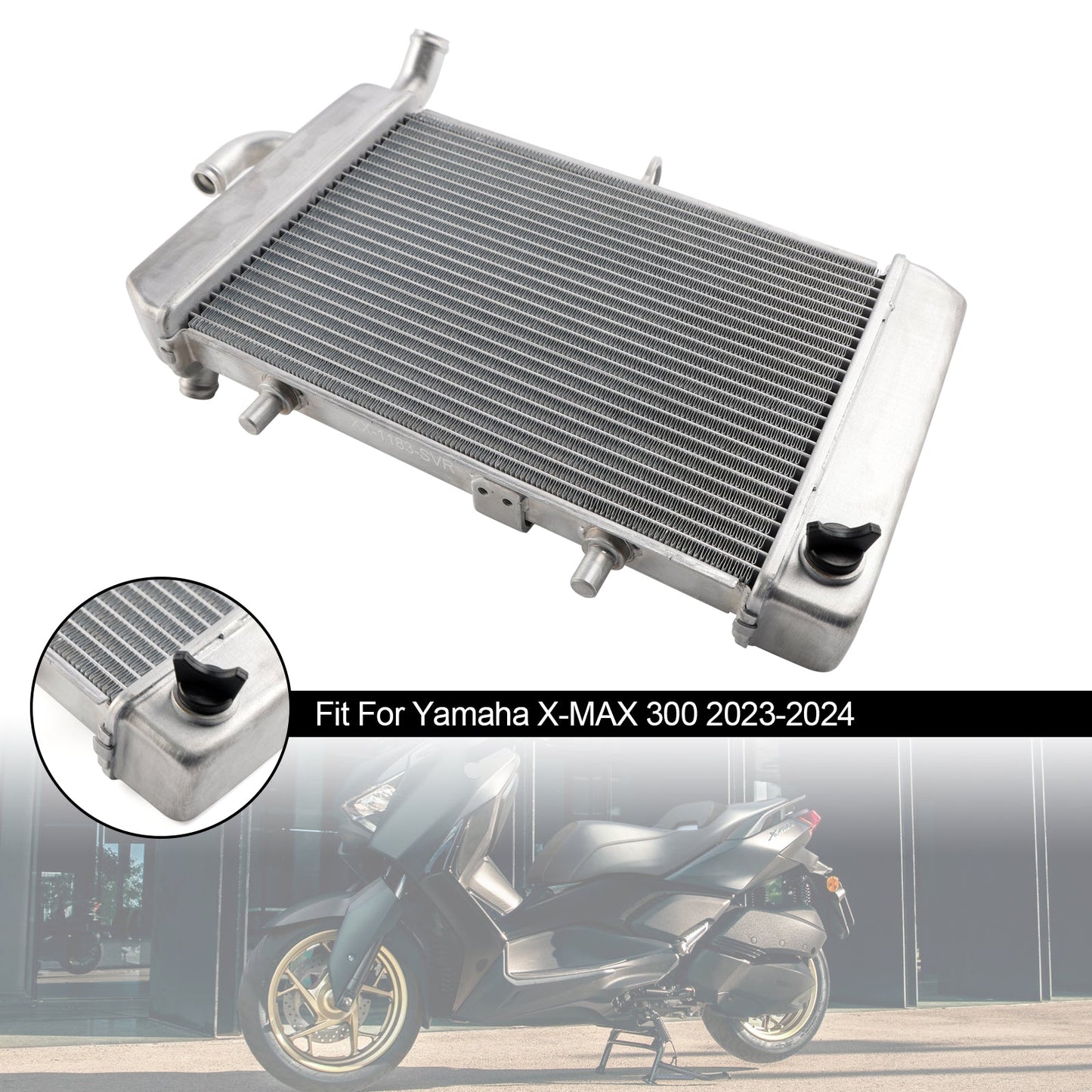 2023-2024 Yamaha X-MAX 300 XMAX Radiator Cooling Engine Cooler