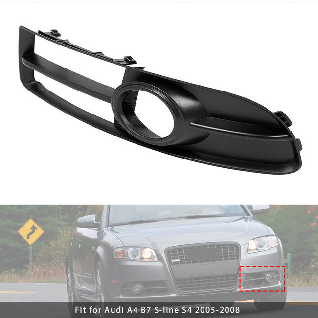 2005-2008 Audi A4 B7 S-Line S4 Front Left Side Bumper Grille Fog Light Grill