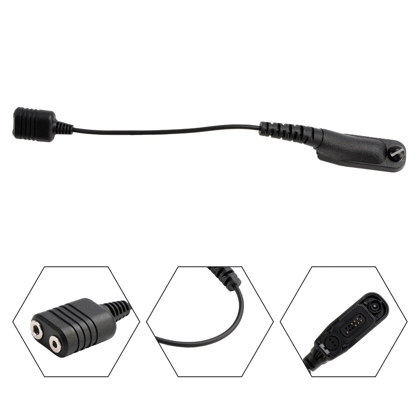 K Interface Headset Port Converter Cable for XPR6380 XiR P8208 DP3401 DGP6150
