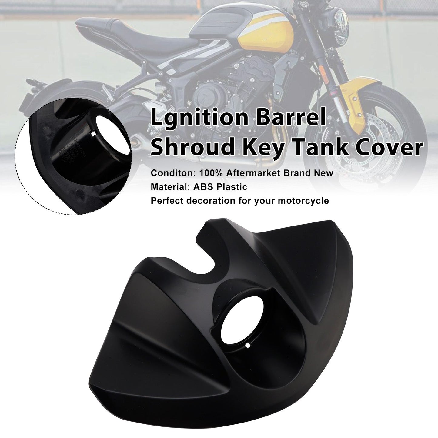 2022-2025 Trident 660 Lgnition Barrel Shroud Key Tank Cover