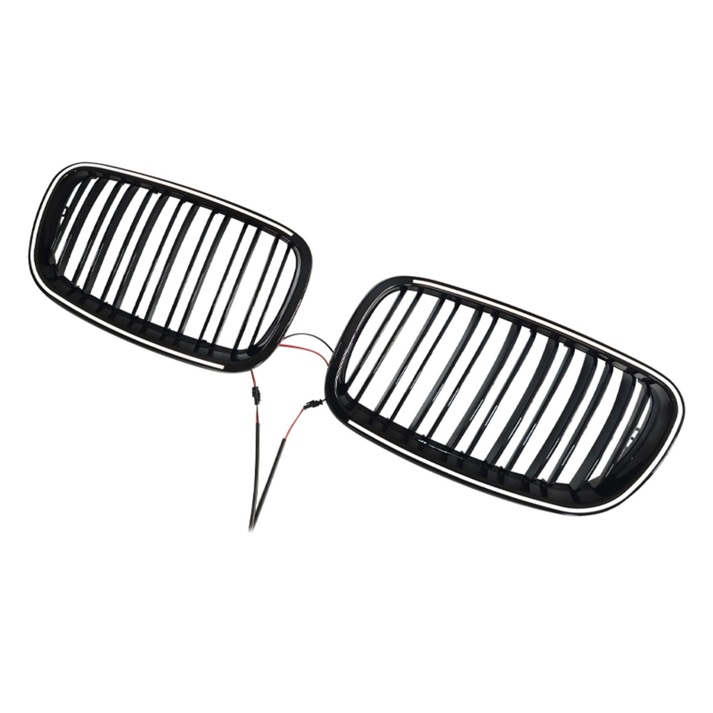 2009-2013 For BMW X5 M (E70) Gloss Black Front Bumper Kidney Grill Grille 51137305589 51137305590,