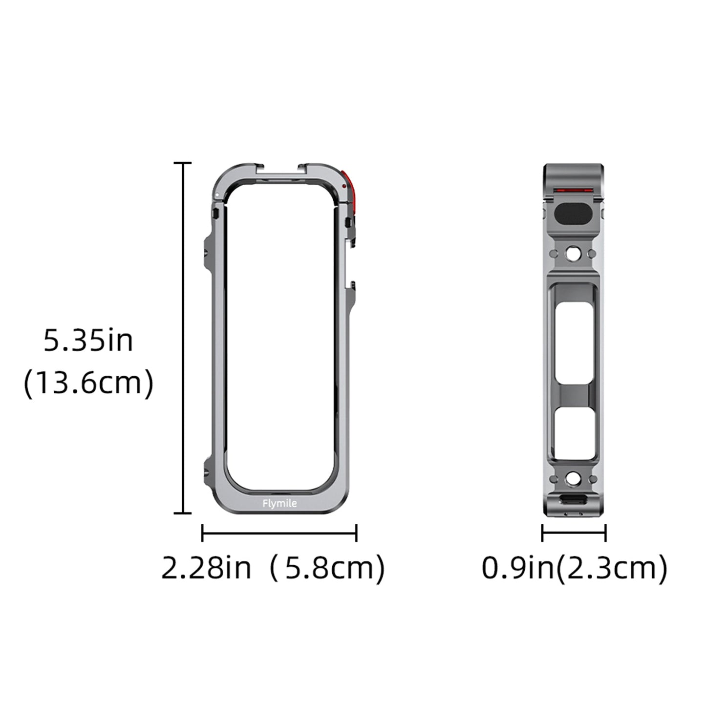 Utility Frame Case Cage for Insta360 X5 Protective Case Silicone Lens Cap Guard