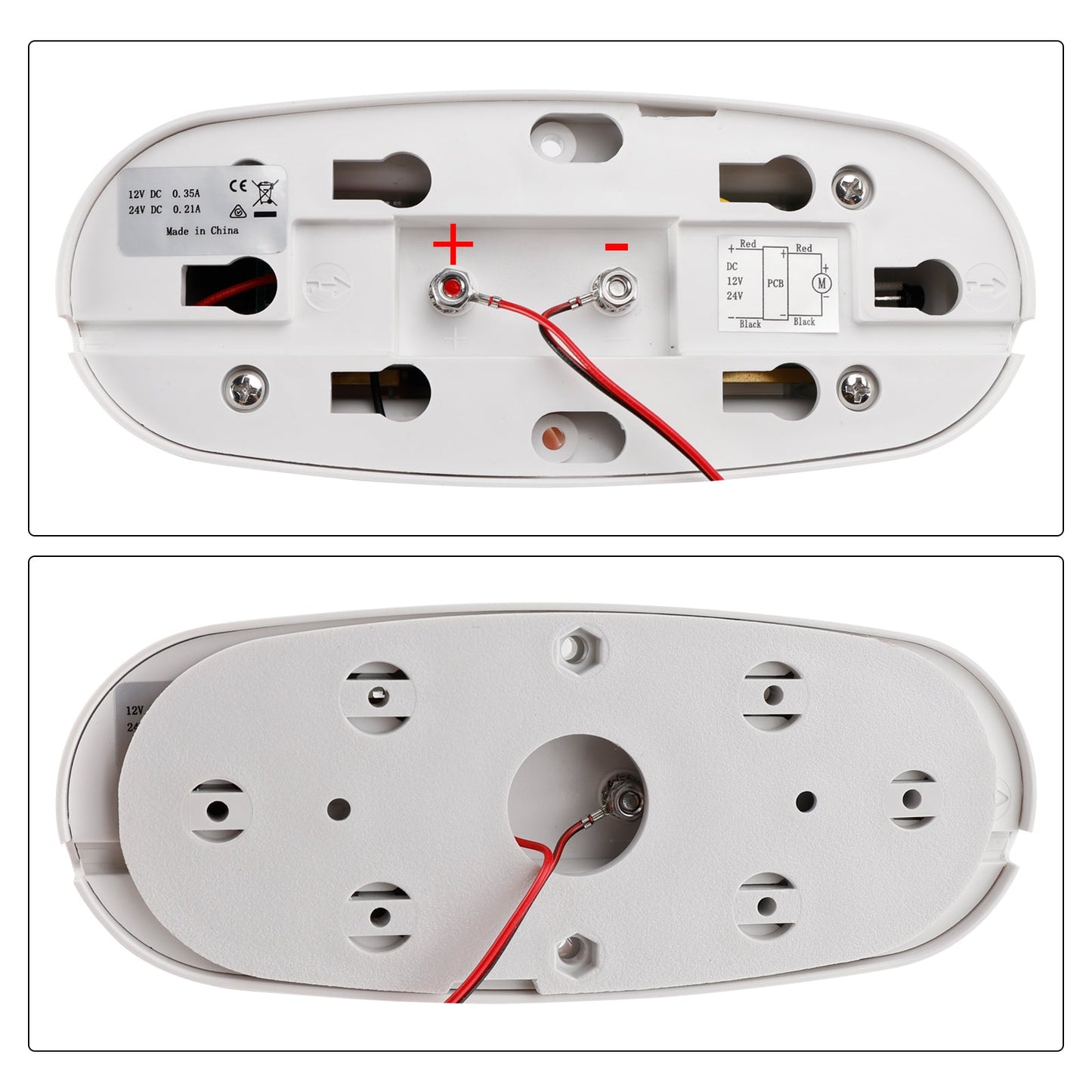 12V/24V Auto-Sensing Low-Power Draw Fan For Boats and RV White