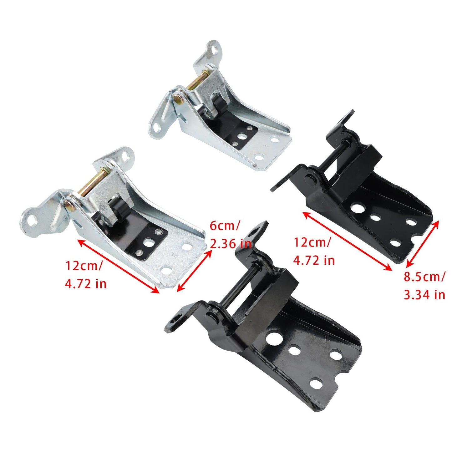 1980-1982 Ford Thunderbird Upper & Lower Door Hinge 4PCS Front Upper Lower Door Hinge 925-066