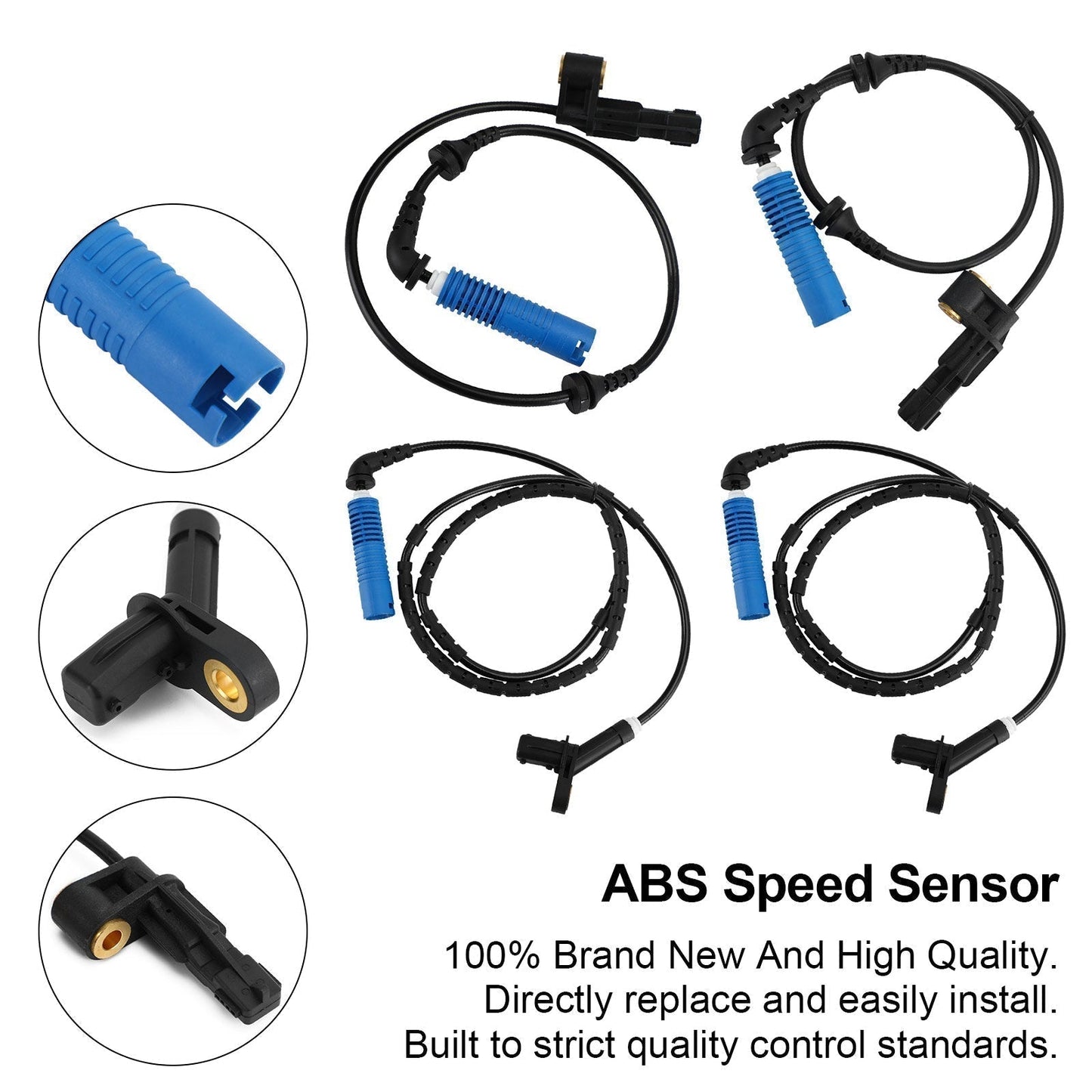 2003-2006 BMW M3 4 ABS Wheel Speed Sensor Front Rear Left&Right