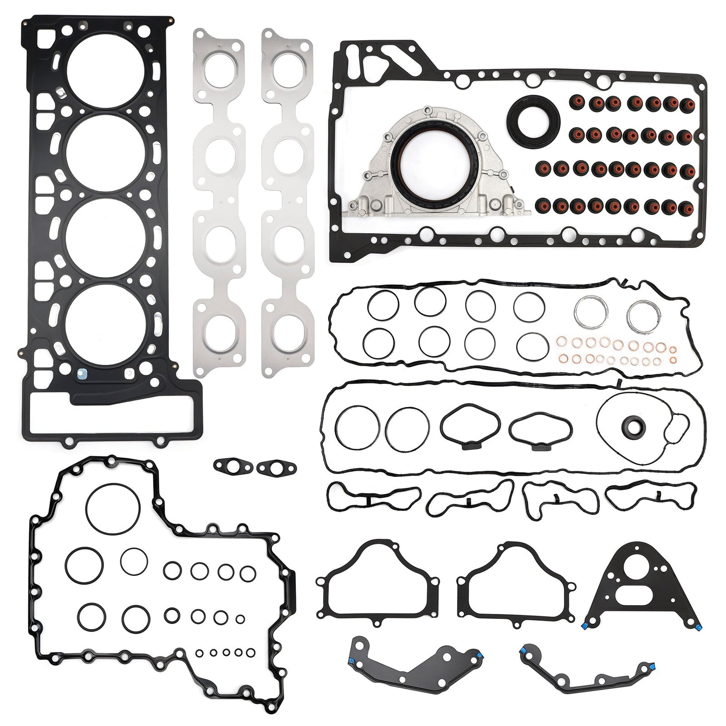 Engine Overhaul Rebuild Seals Gaskets Kit for BMW X5 X6 M F85 F86 4.4T V8 S63R