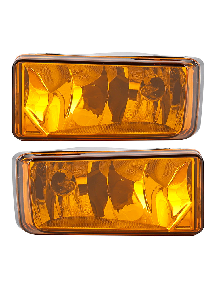 Pair Fog Light Lamps With Bulbs For Chevy Tahoe Sierra 2007-2015 Yellow Lens
