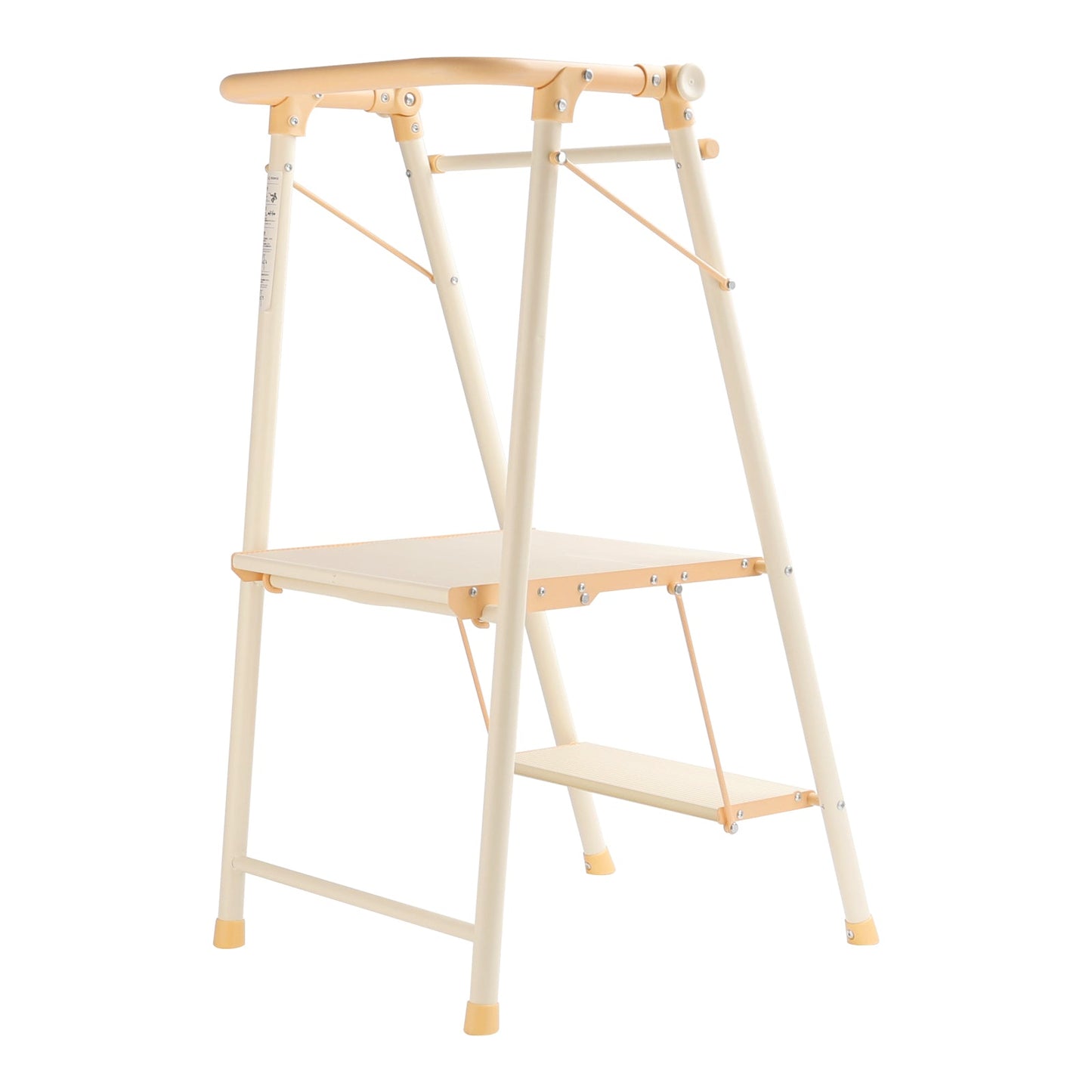 2-Step Kitchen Stepper Adult Folding Step Stool Kids Folding