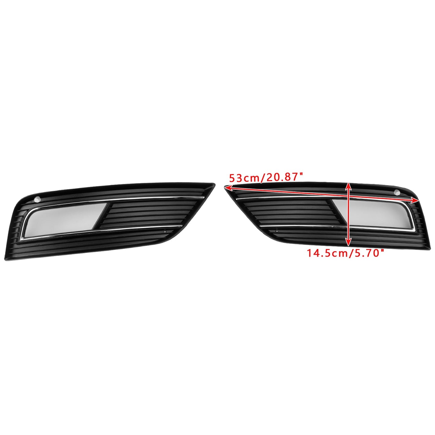 2013-2015 Audi A4 B8.5 S4 Style Fog Light Cover Grille Standard Bumper