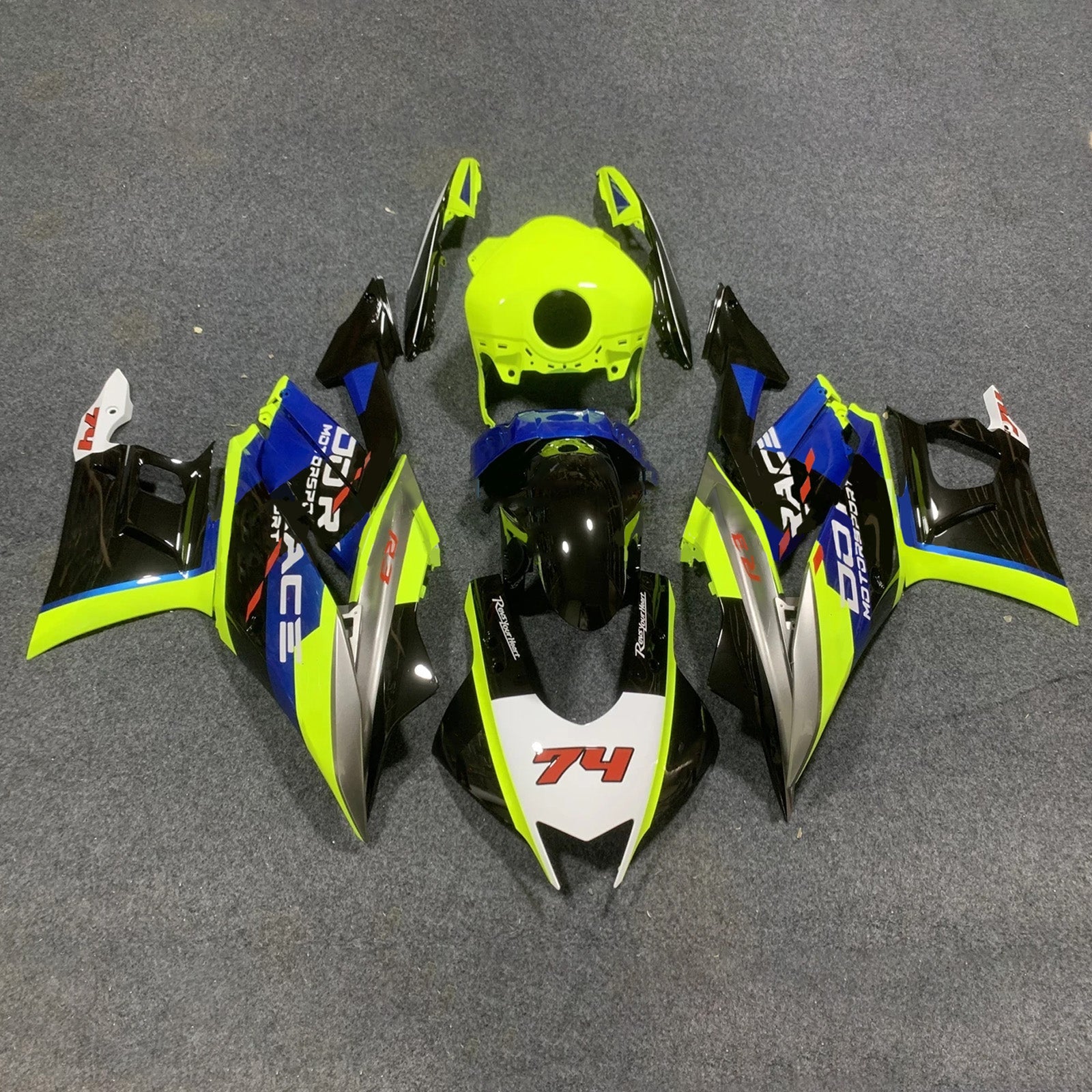 2019-2021 Yamaha YZF-R3 R25 Injection Fairing Kit Bodywork Plastic ABS ...