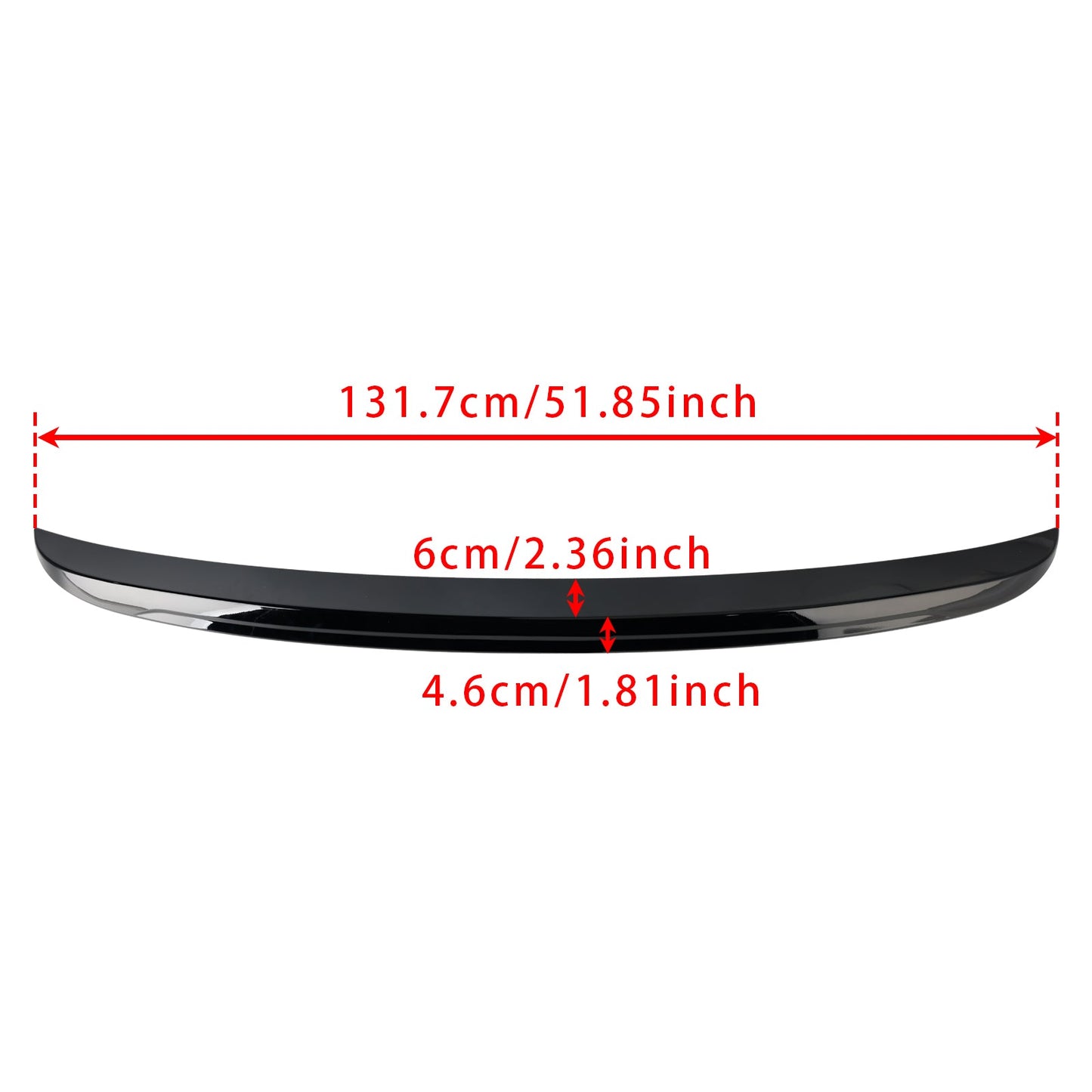 2003-2010 BMW 5 Series E60 M5 M5 Style Gloss Black Rear Boot Spoiler