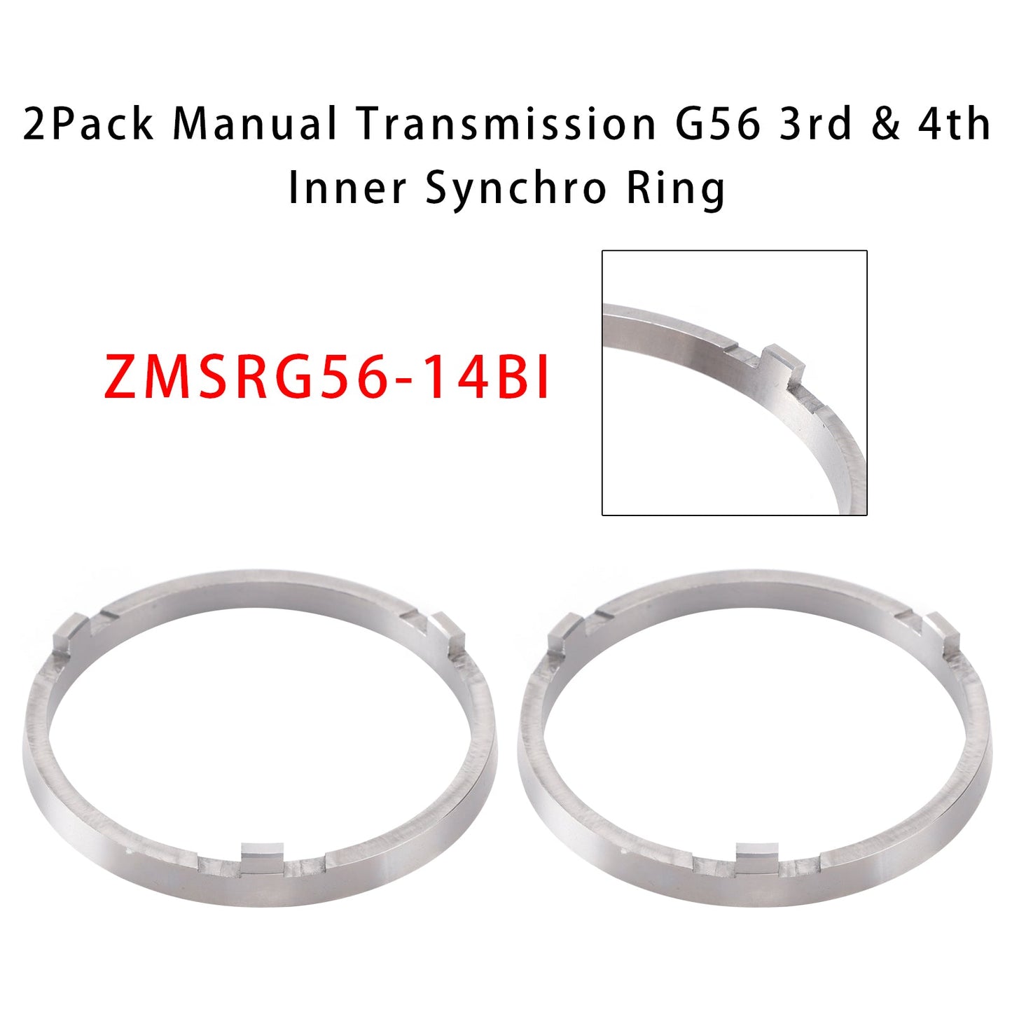 2Pack Manual Transmission G56 3Rd & 4Th Inner Synchro Ring