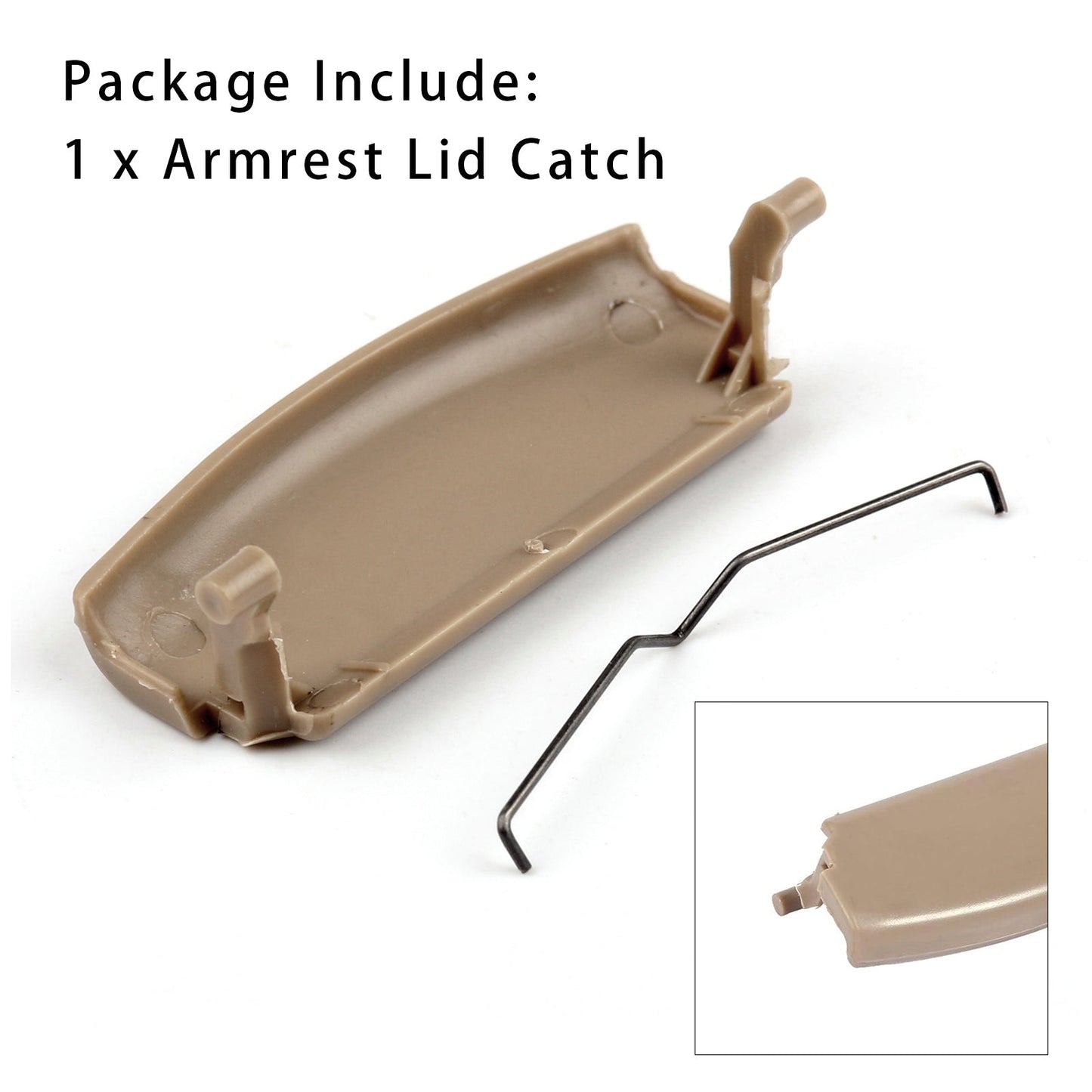 2001-2008 Audi A4 B6 B7 Beige Console Center Armrest Lid Latch 8E0864245E
