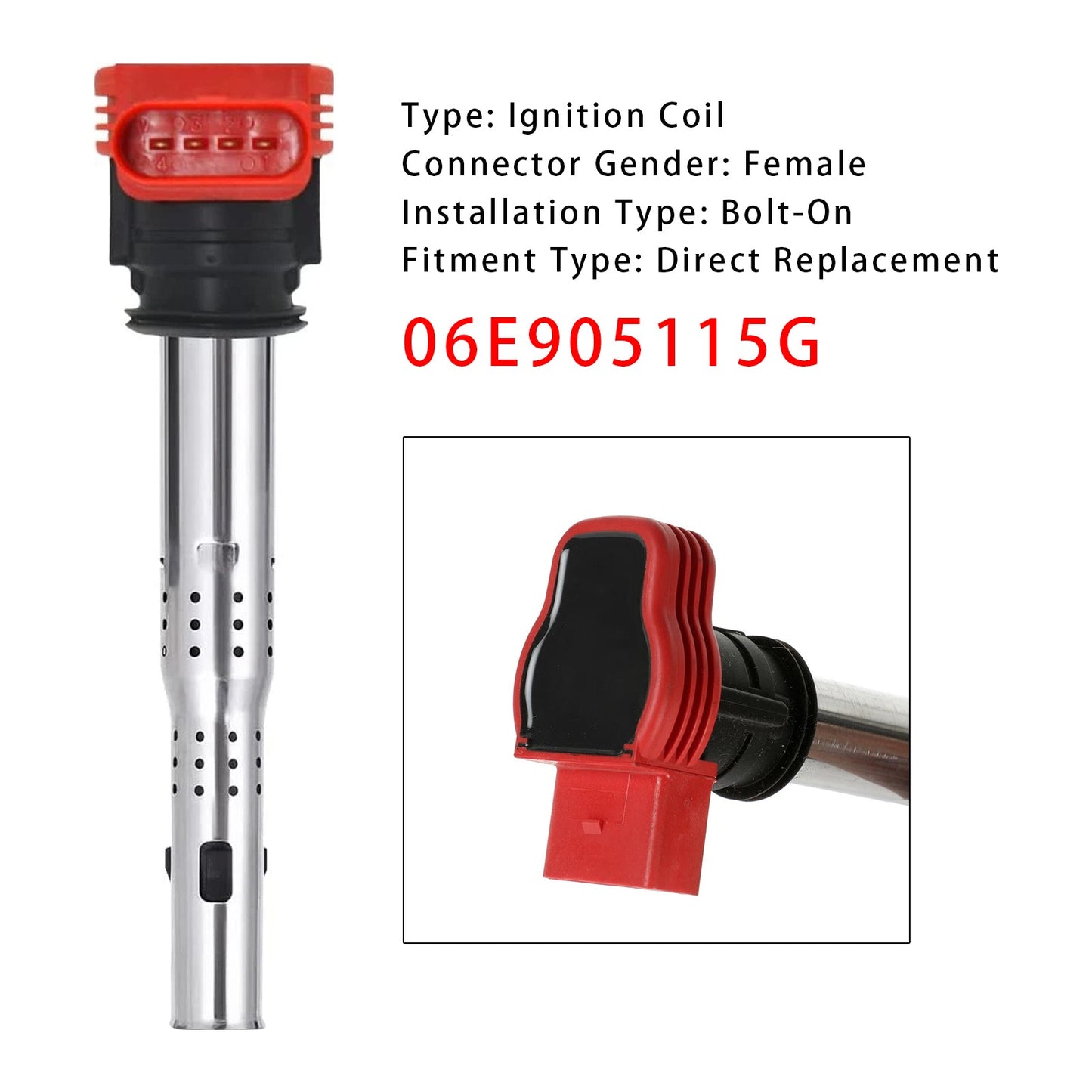 Ignition Coil 06E905115G For AUDI A4 A5 A6 A7 A8 Q5 Q7 S5