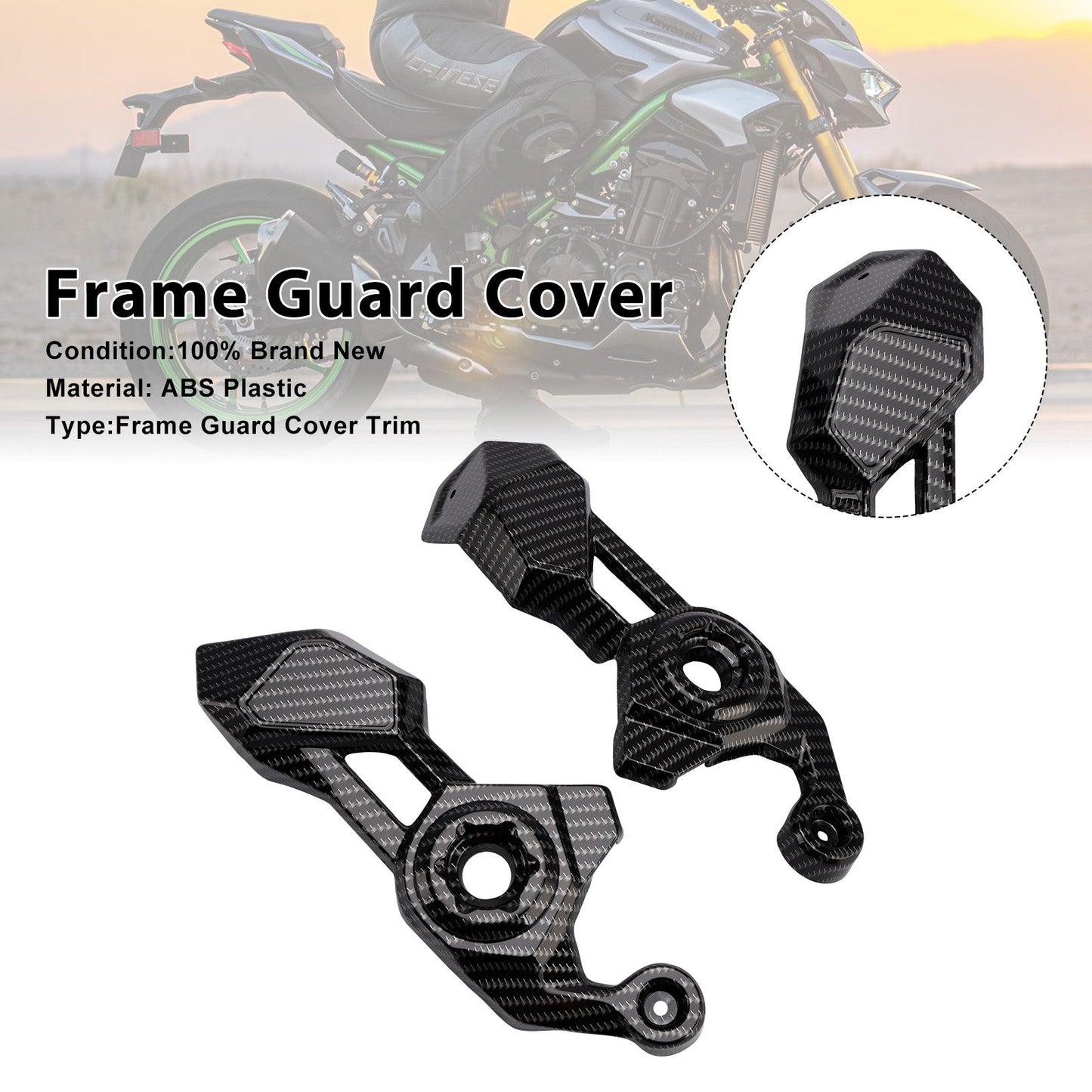 Frame Side Cover Panel Guard Fairing For Kawasaki Z900 2025-2026