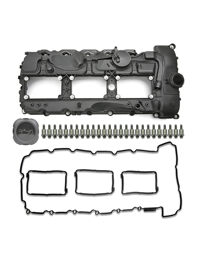 2010-2013 BMW E82/E88 135i 3.0L Turbocharged N55B30 Engine Valve Cover w/ Gasket+Cap 11127570292