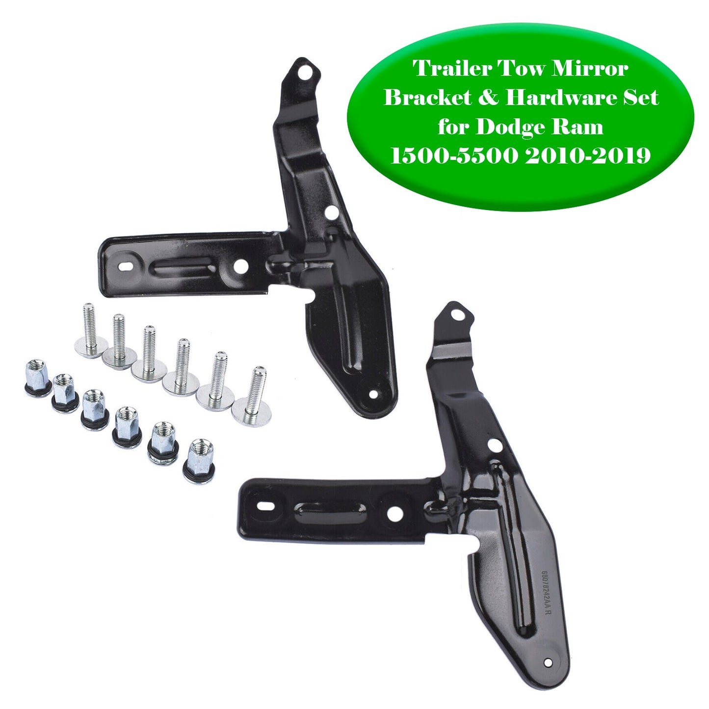 2011-2016 Dodge Ram 5500 Trailer Tow Mirror Bracket & Hardware Set 68078243AA 68078242AA