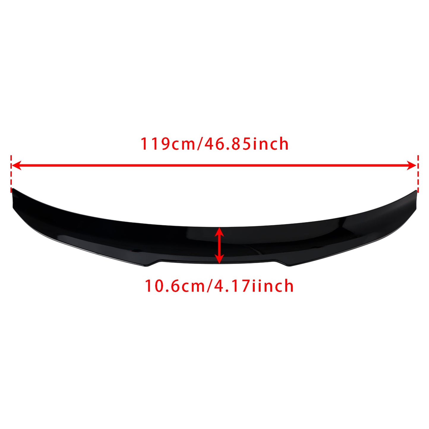 2007-2013 BMW M3 E92 Coupe Gloss Black Rear Boot Spoiler