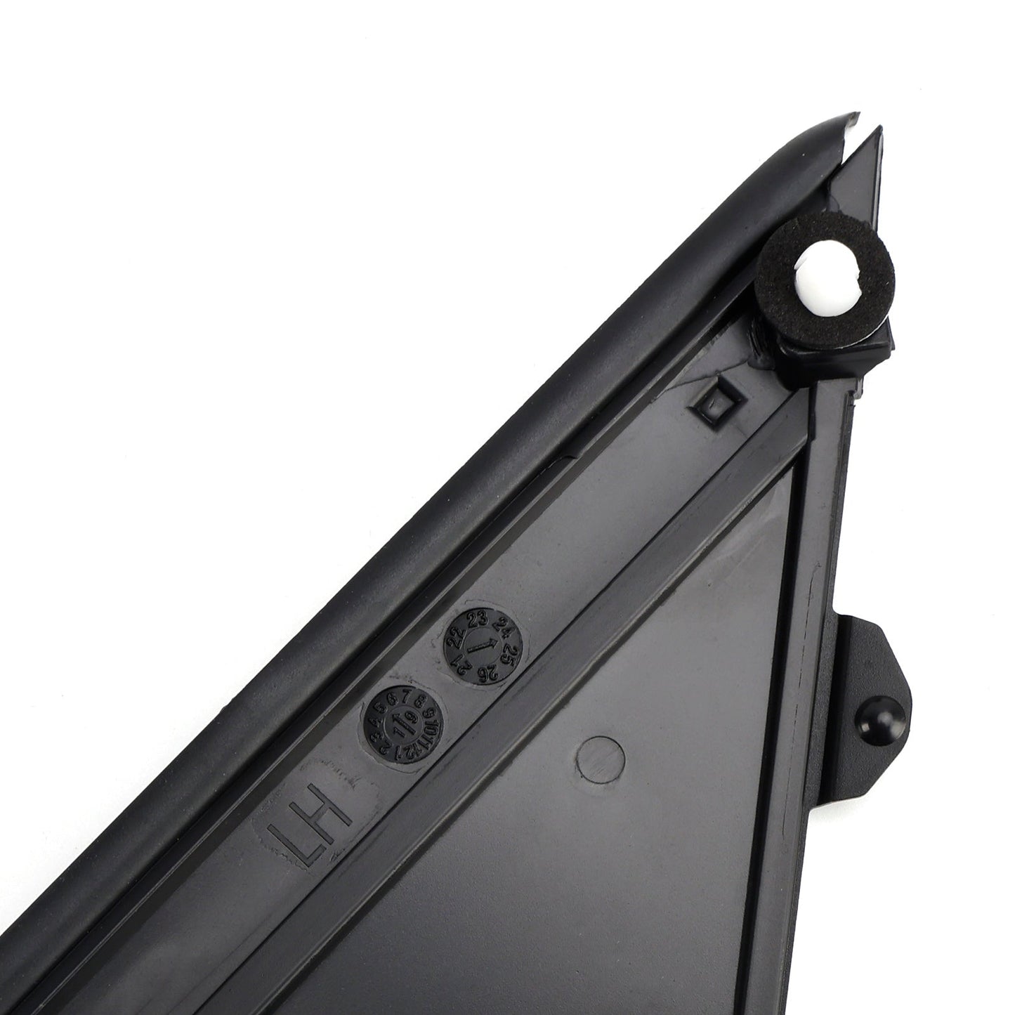 2012-2019 Fiat 500 2X Left+Right Side View Door Mirror Flag Cover Molding Trim