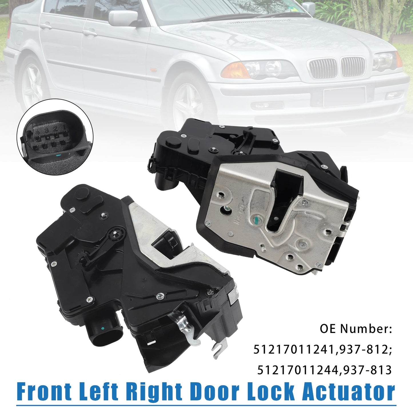 2001/09-2005/02 BMW 3 Series 318i E46 2.0L Left + Right Door Lock Actuator 51217011244