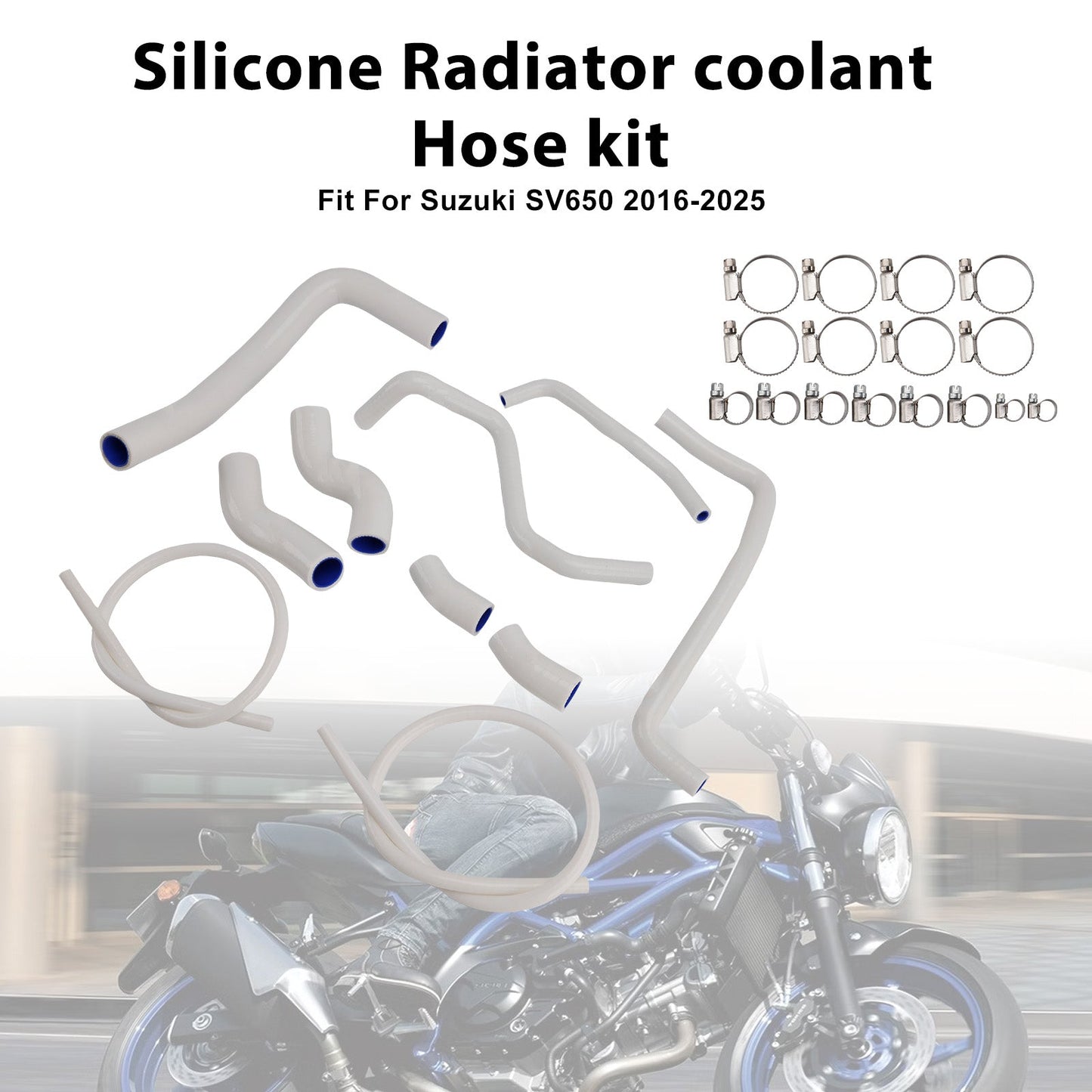 2016-2025 Suzuki SV 650 SV650 Silicone Radiator coolant Hose