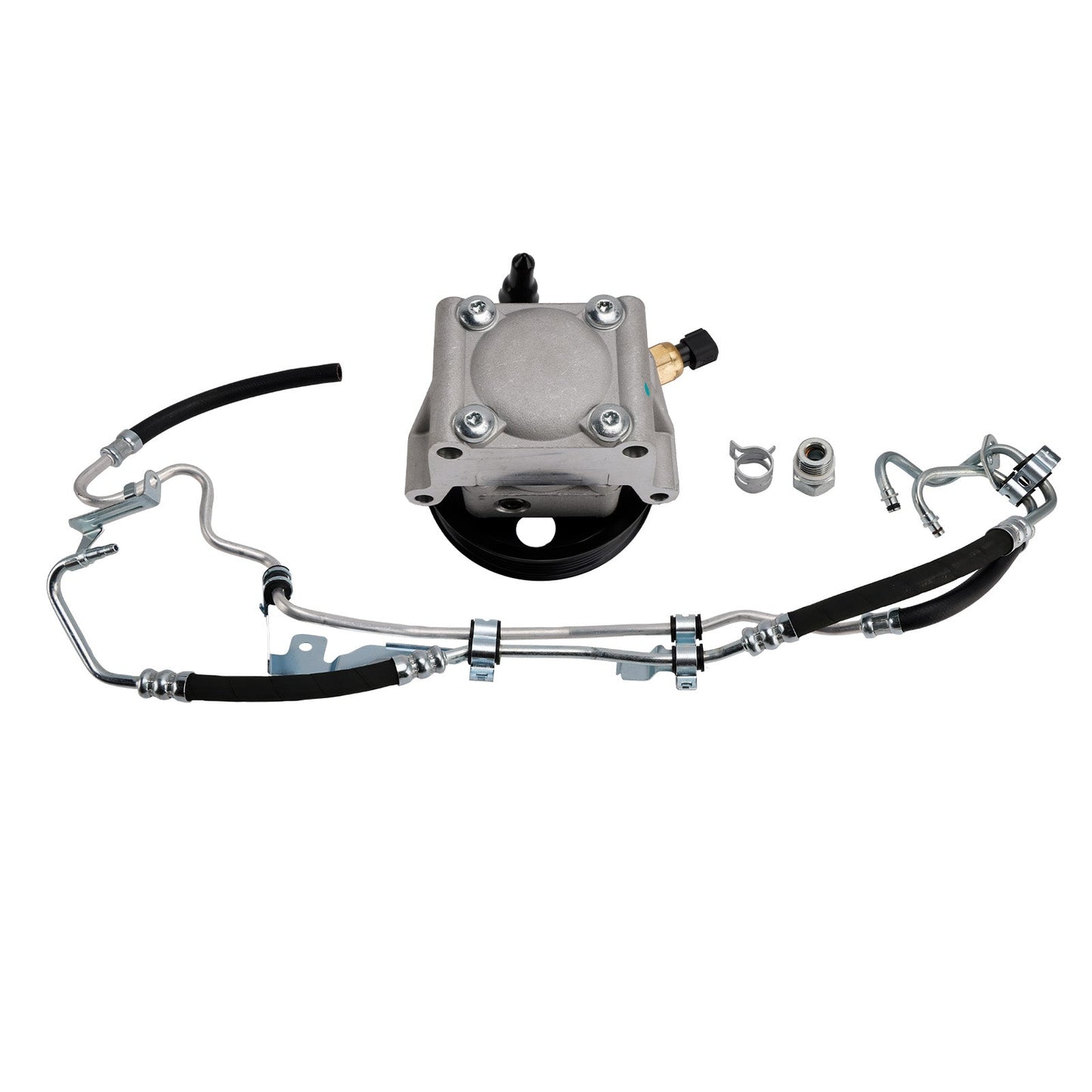 Power Steering Pump + High Pressure Pipe 4M513A696AC Fit Ford Focus 2004-2011