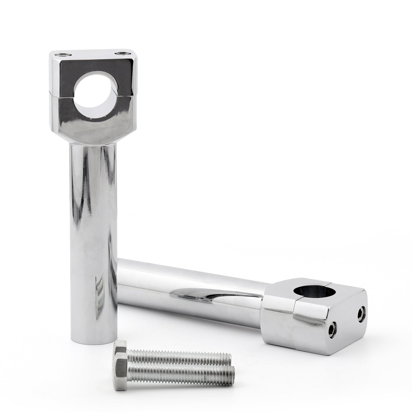 6" Motorcycle Handlebar Handle Riser Set Fit For 1" Bar Chrome