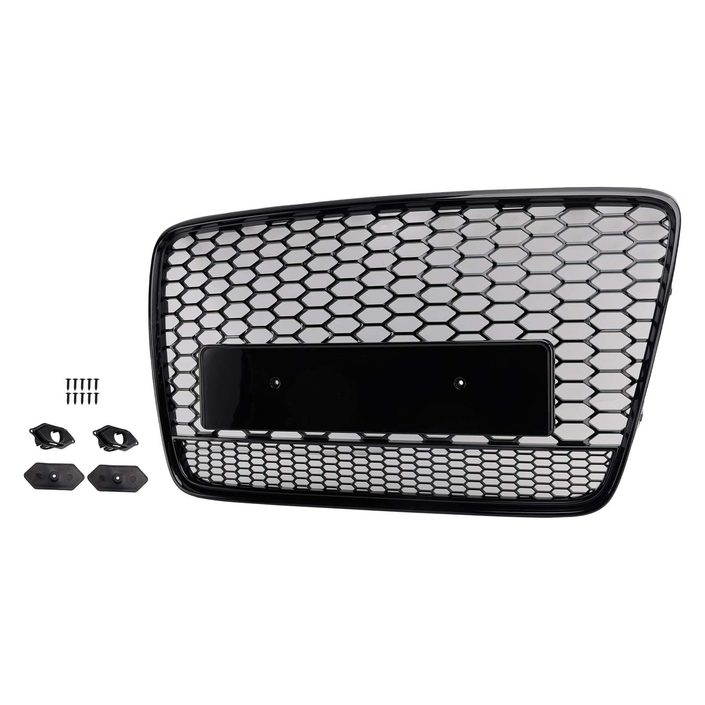 2005-2015 Fit for Audi Q7 Gloss Black Front Bumper Radiator Vent Mesh Grill Grille
