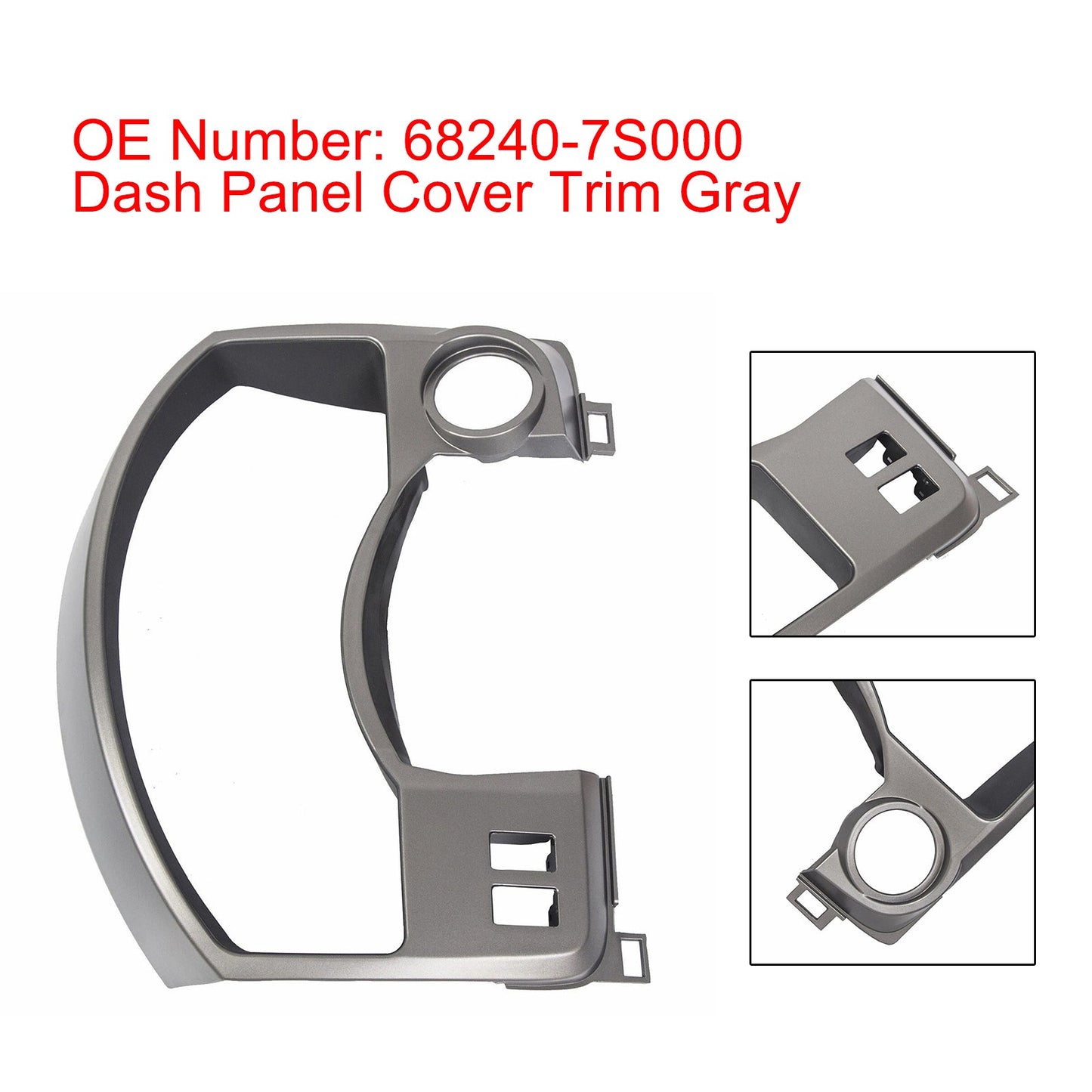 2004-2006 Nissan Titan Armada Dash Panel Gauge Cover Trim Gray 68240-7S000