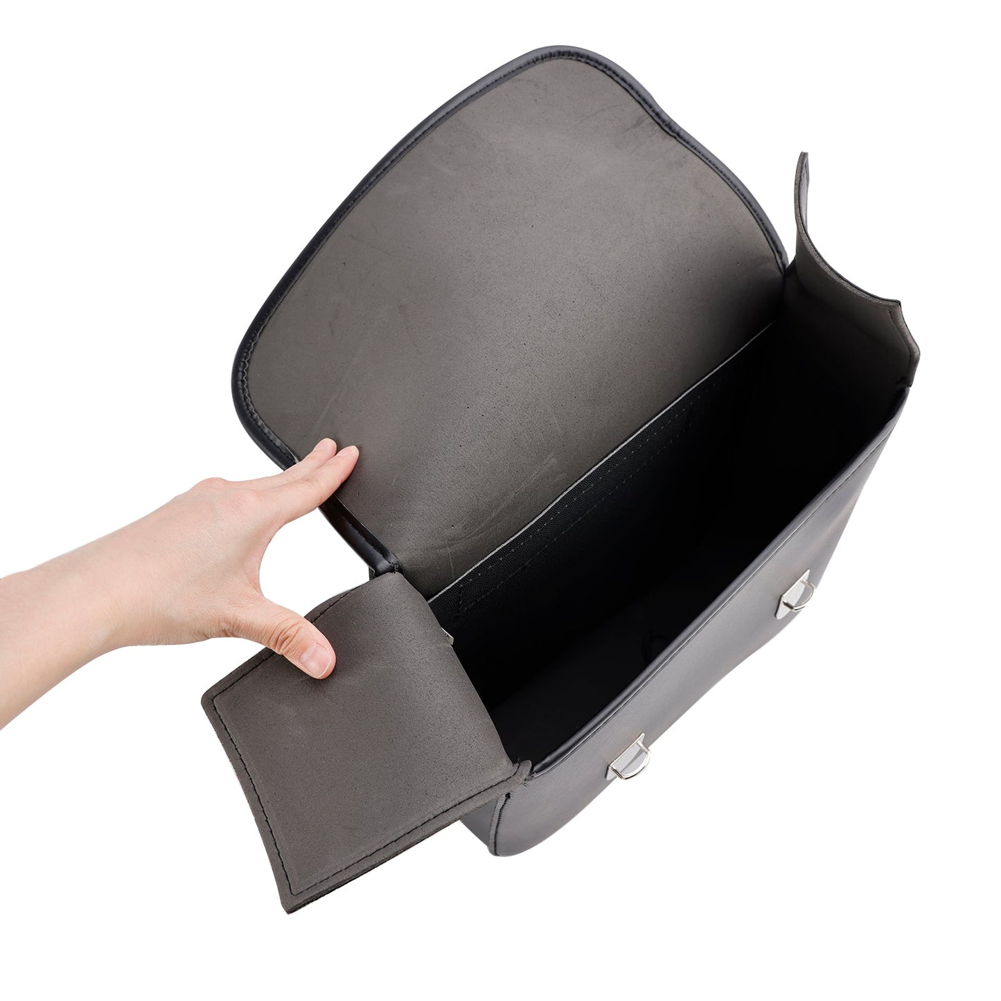 Side Tail Bag Saddlebag Color Matching Luggage Black 20L For Scooter Motorcycle