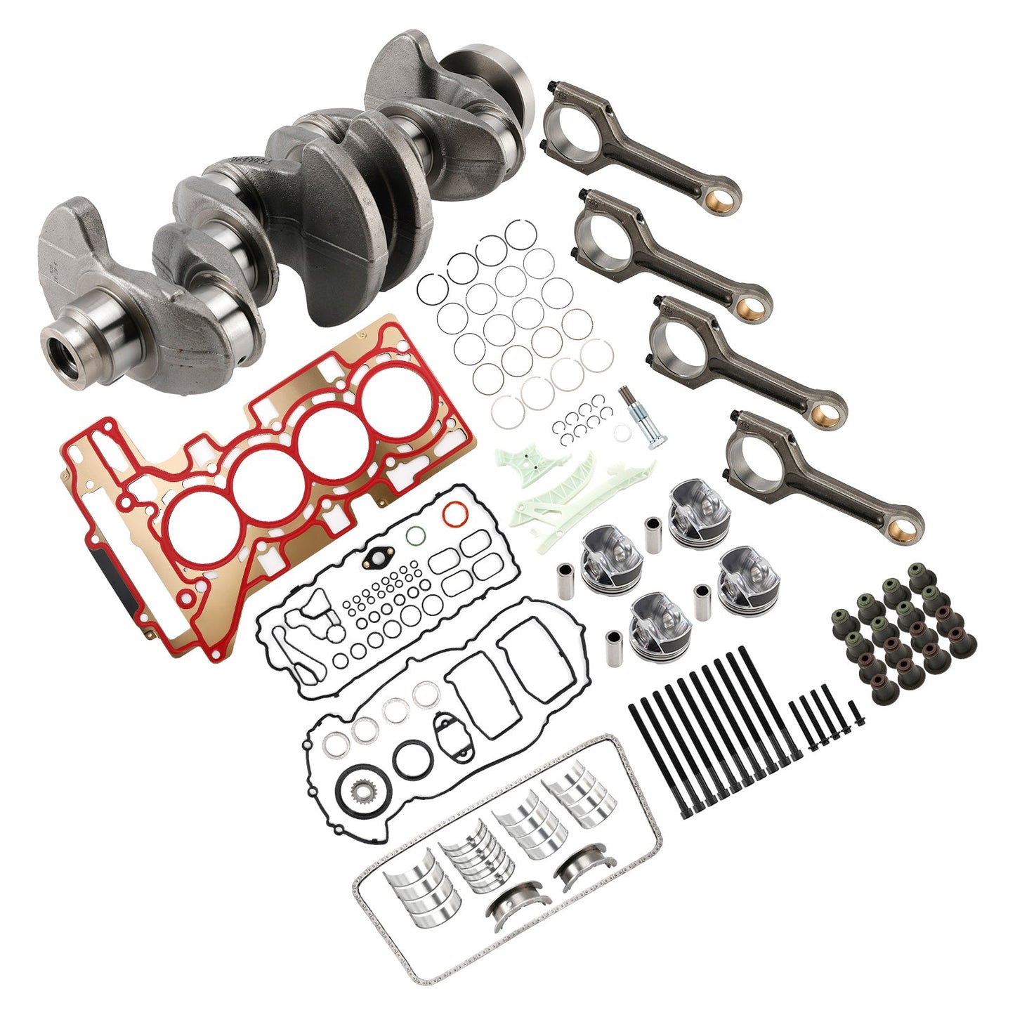 2013-2017 BMW X4 20ix (EUR) F26 N20 Overhaul Rebuild Kit Crankshaft/Conrods/Piston Kit/Gasket 11217640165