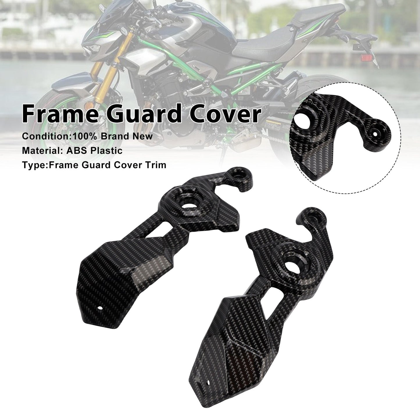 Frame Side Cover Panel Guard Fairing For Kawasaki Z900 2025-2026