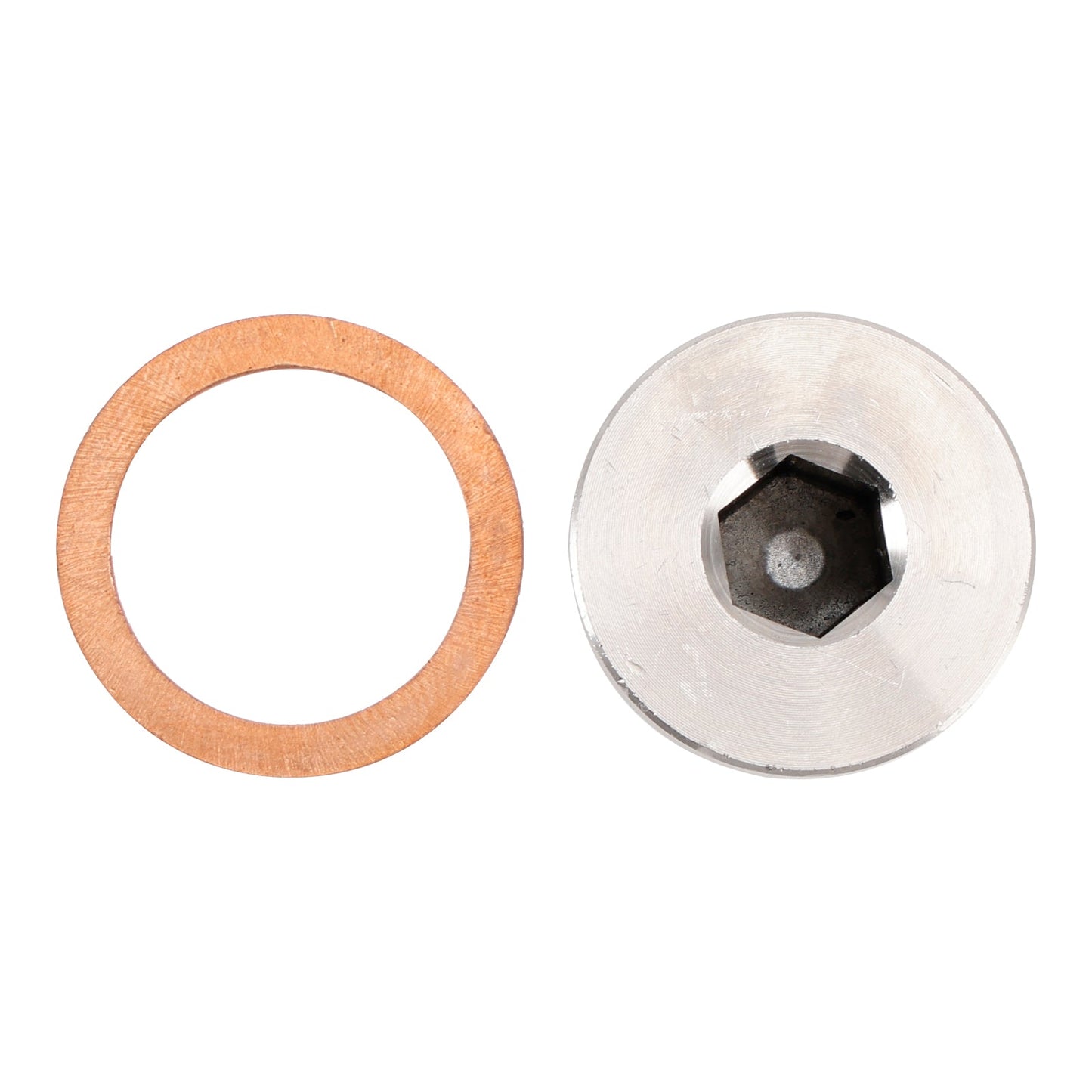 M18 x 1.5mm Inner Hex Head Sensor Blanking Plug Cap 304 Stainless Steel 5 Pack