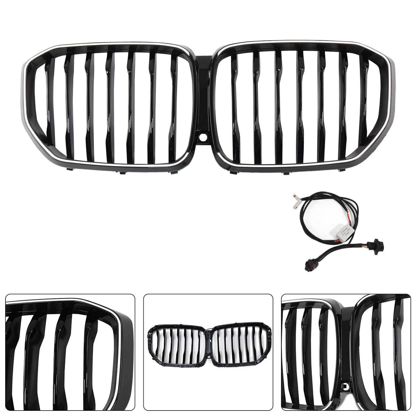 2019-2022 BMW X5 G05 Gloss Black Front Kidney Grille M-Performance