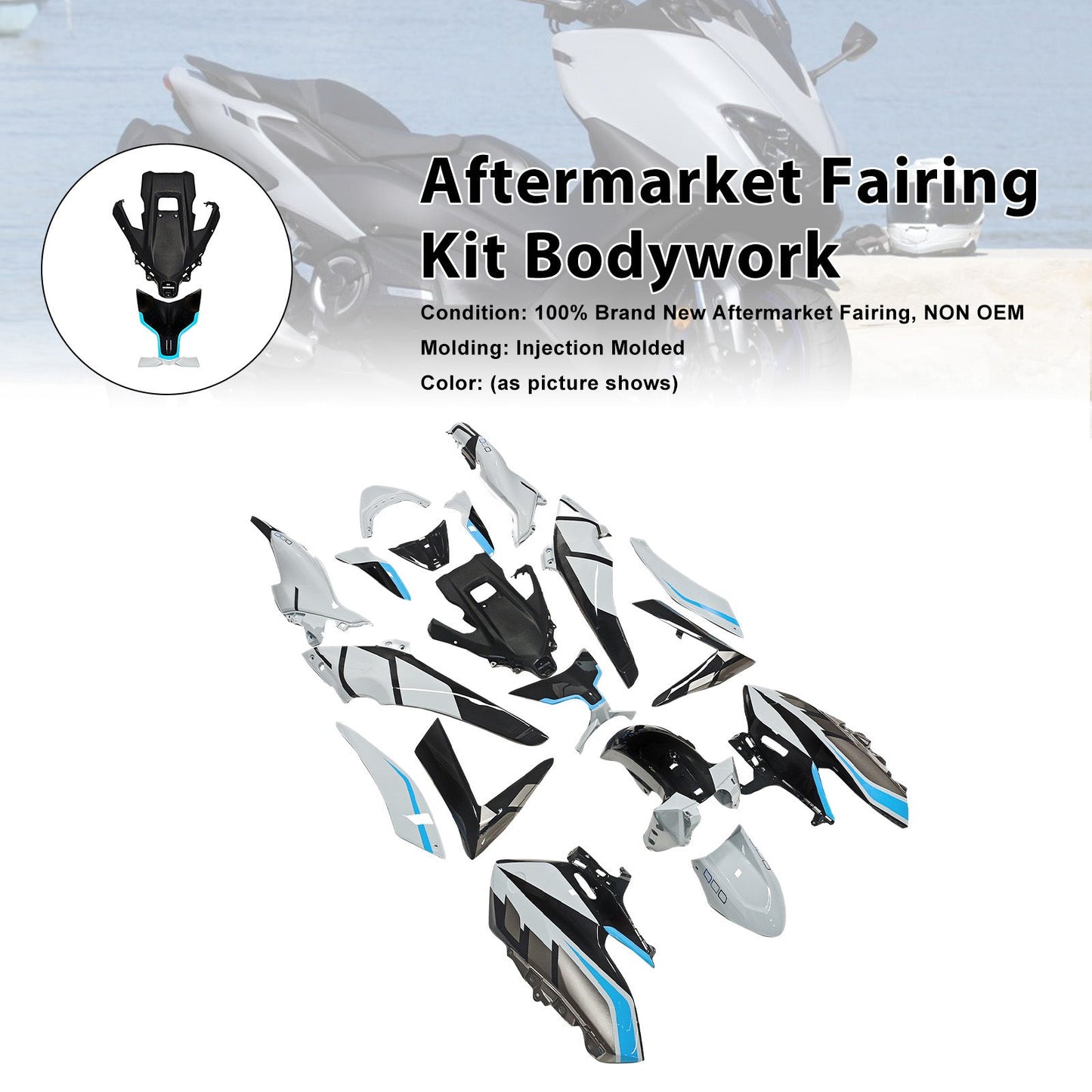 2025-2026 for Yamaha TMAX560 Injection Bodywork Fairing Kit