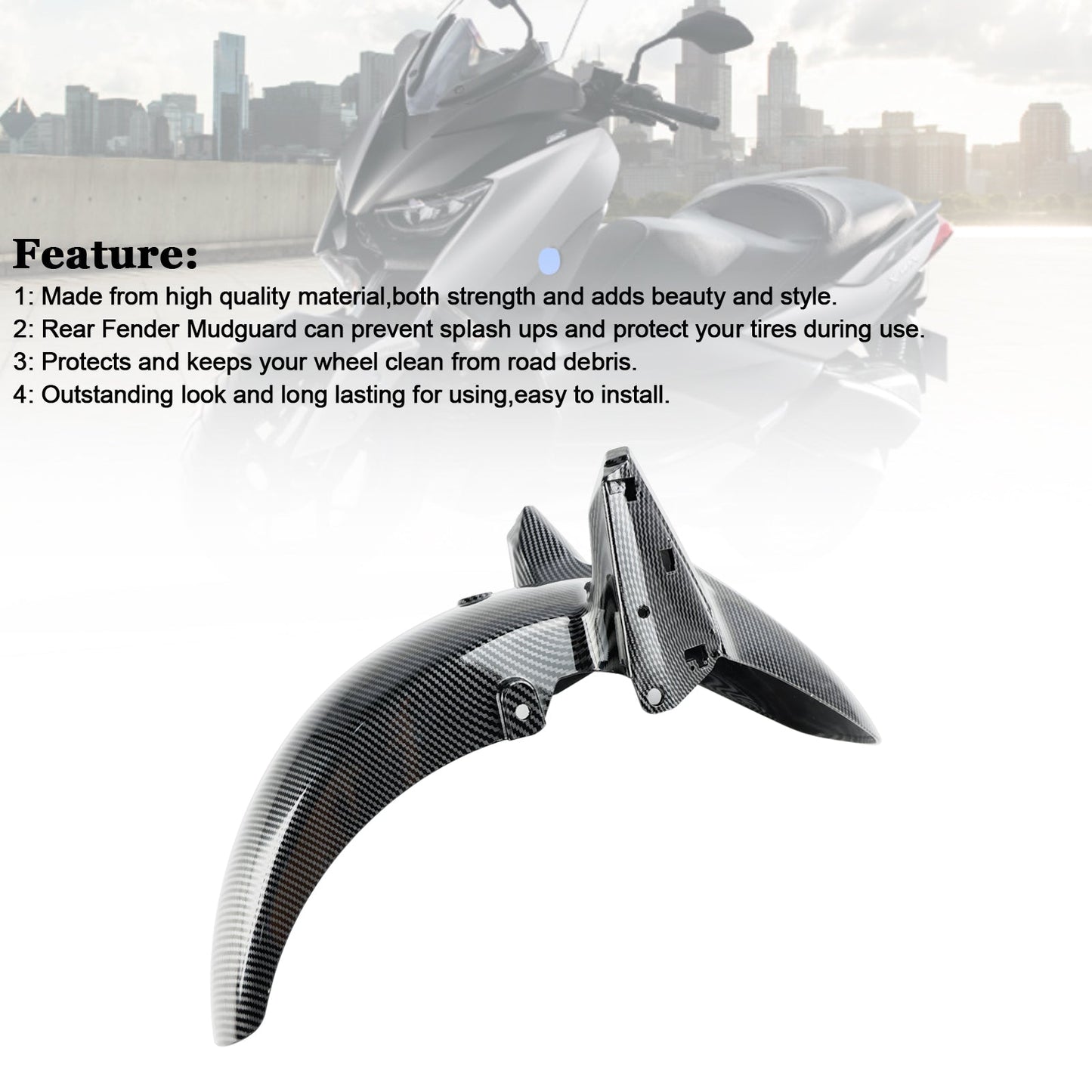 2023-2024 Yamaha X-MAX 300 Front Fender Mudguard Fairing Cowl