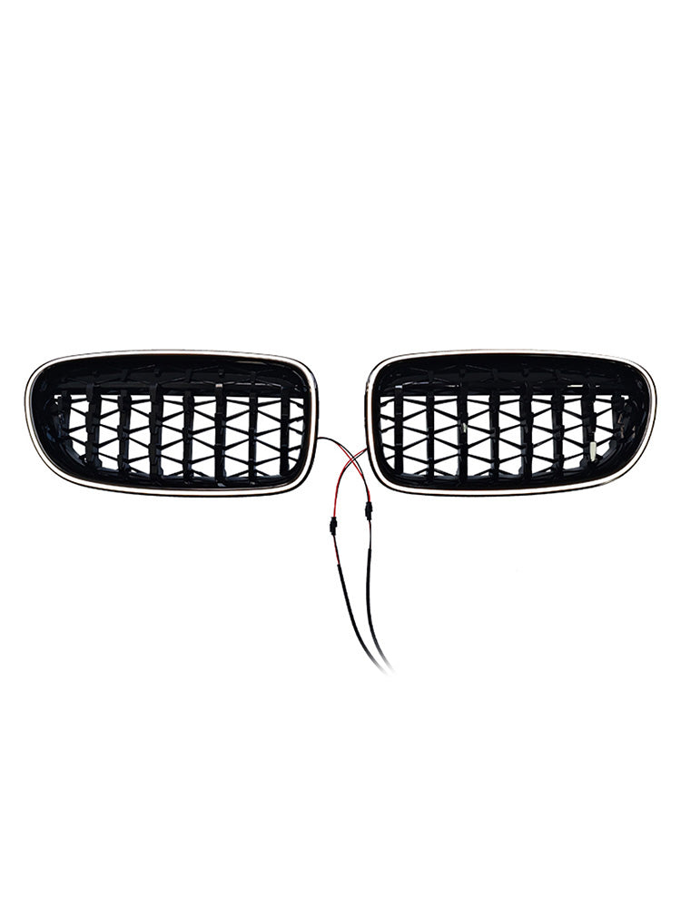 Gloss Black Kidney Bumper Grill Grille Fit BMW 5 Series F10 F11 2010-2016
