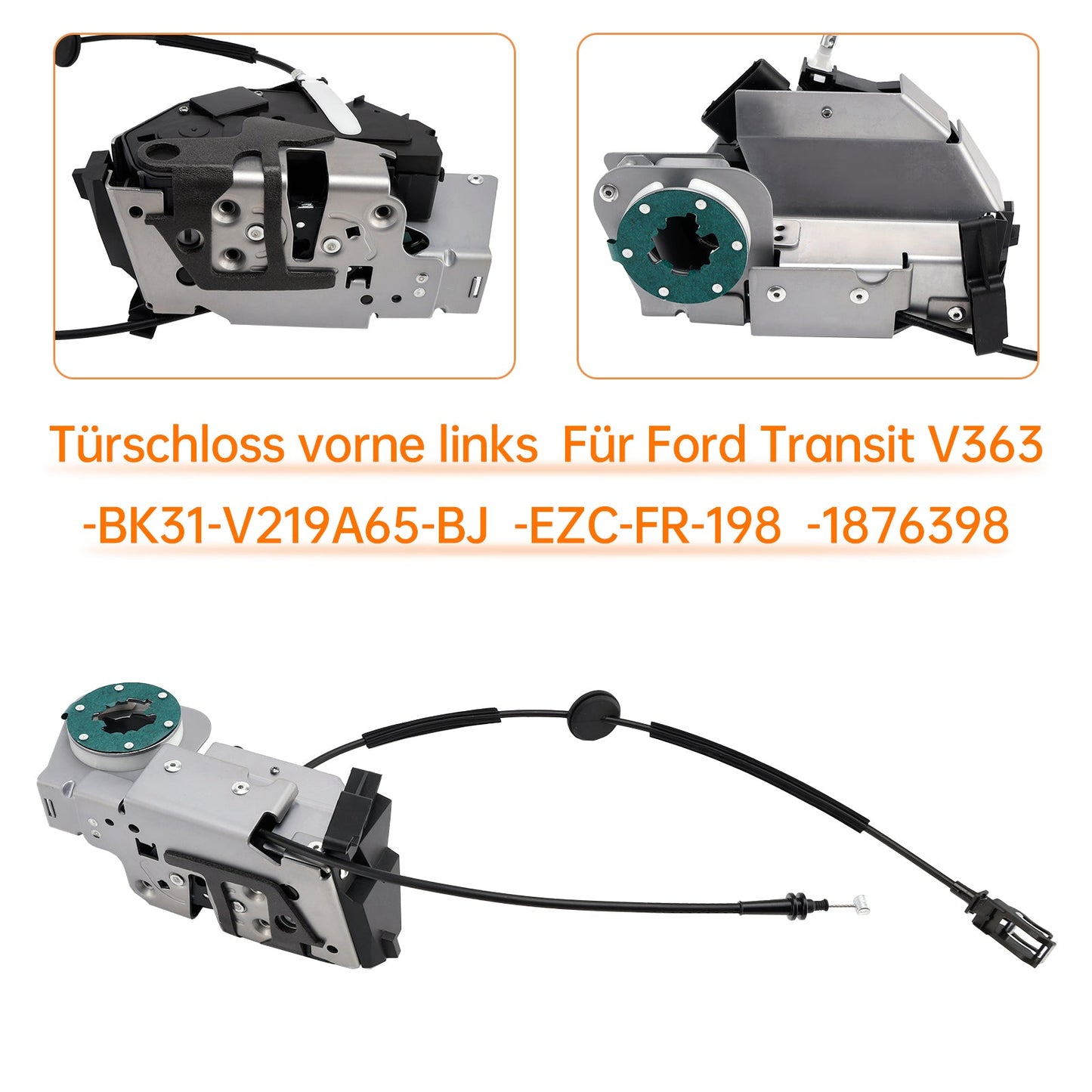 2015-2025 Ford Transit V363 Bus FAD, FBD 2.0 EcoBlue Front Left Door Lock BK31-V219A65-BJ