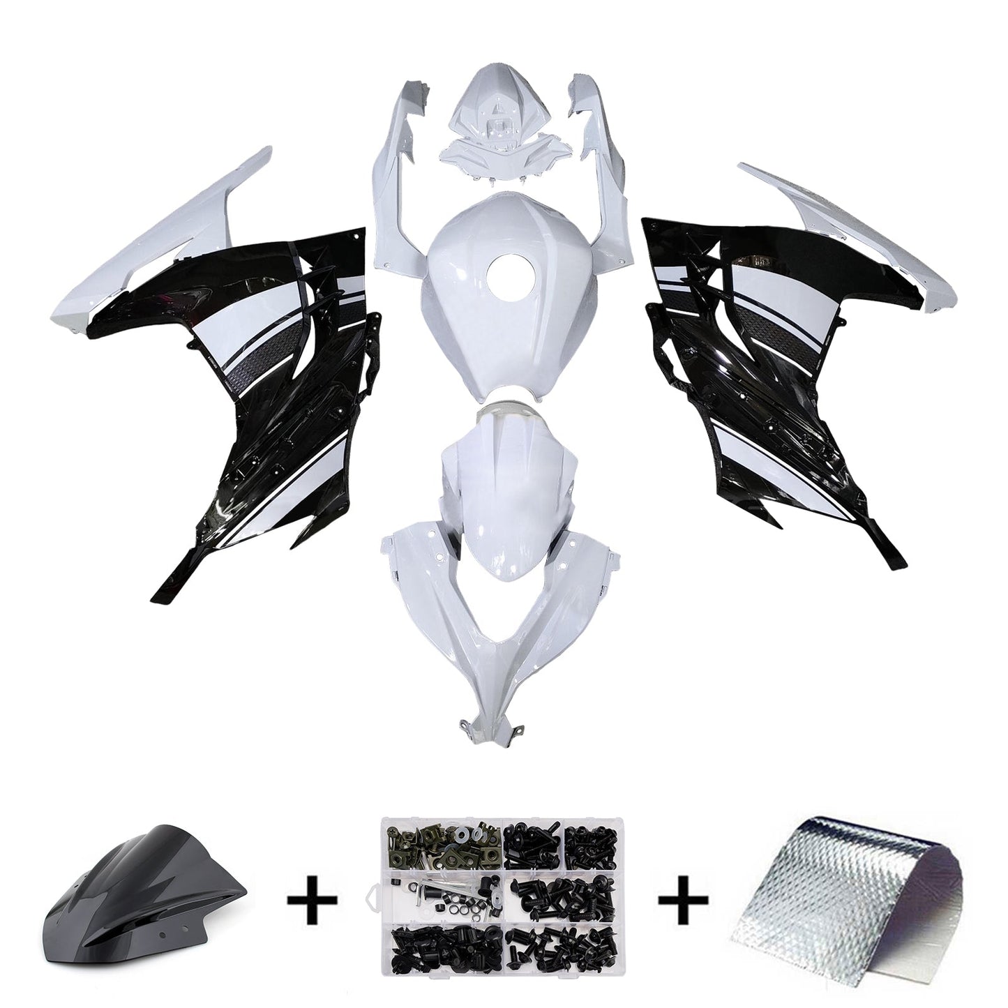 Injection Fairing Kit Bodywork Plastic ABS fit For Kawasaki EX300 Ninja300 2013-2024