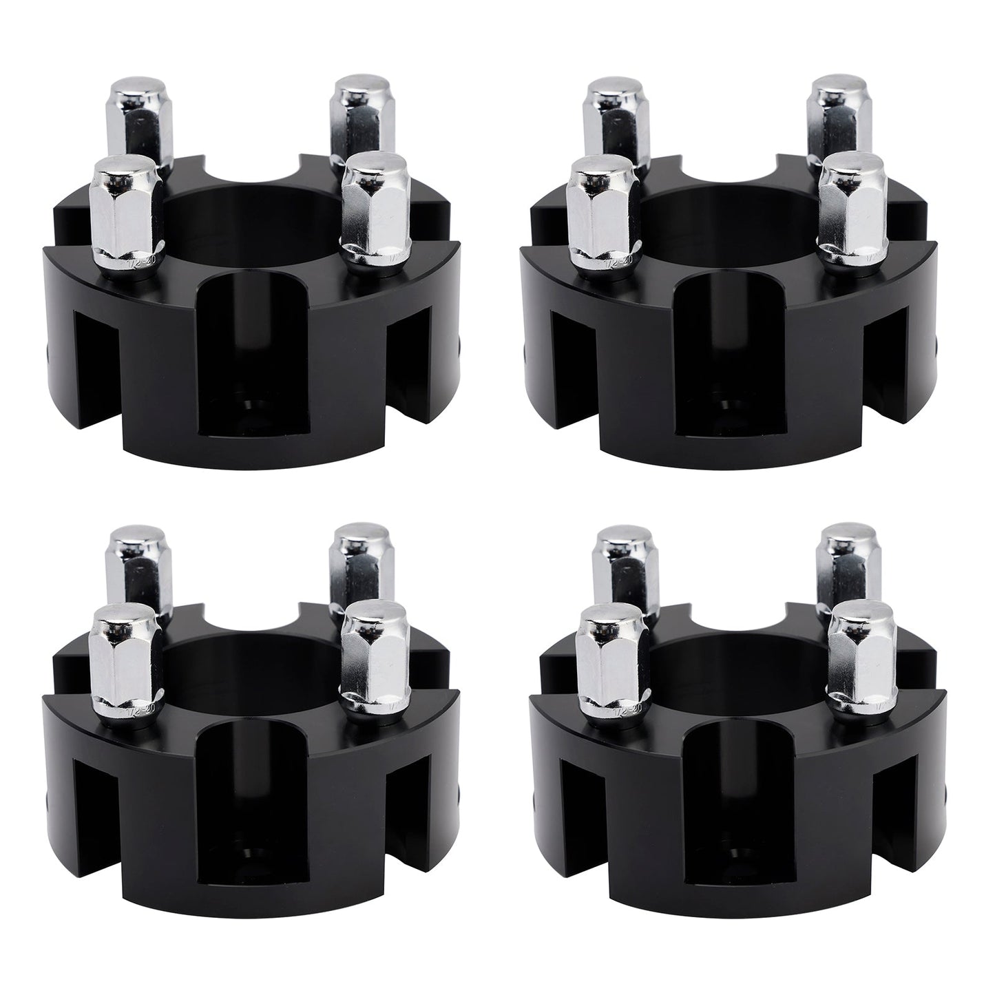 2" Wheel Spacers Kit Cable Golf Carts Lug Nuts Black For Yamaha Club Car Ezgo