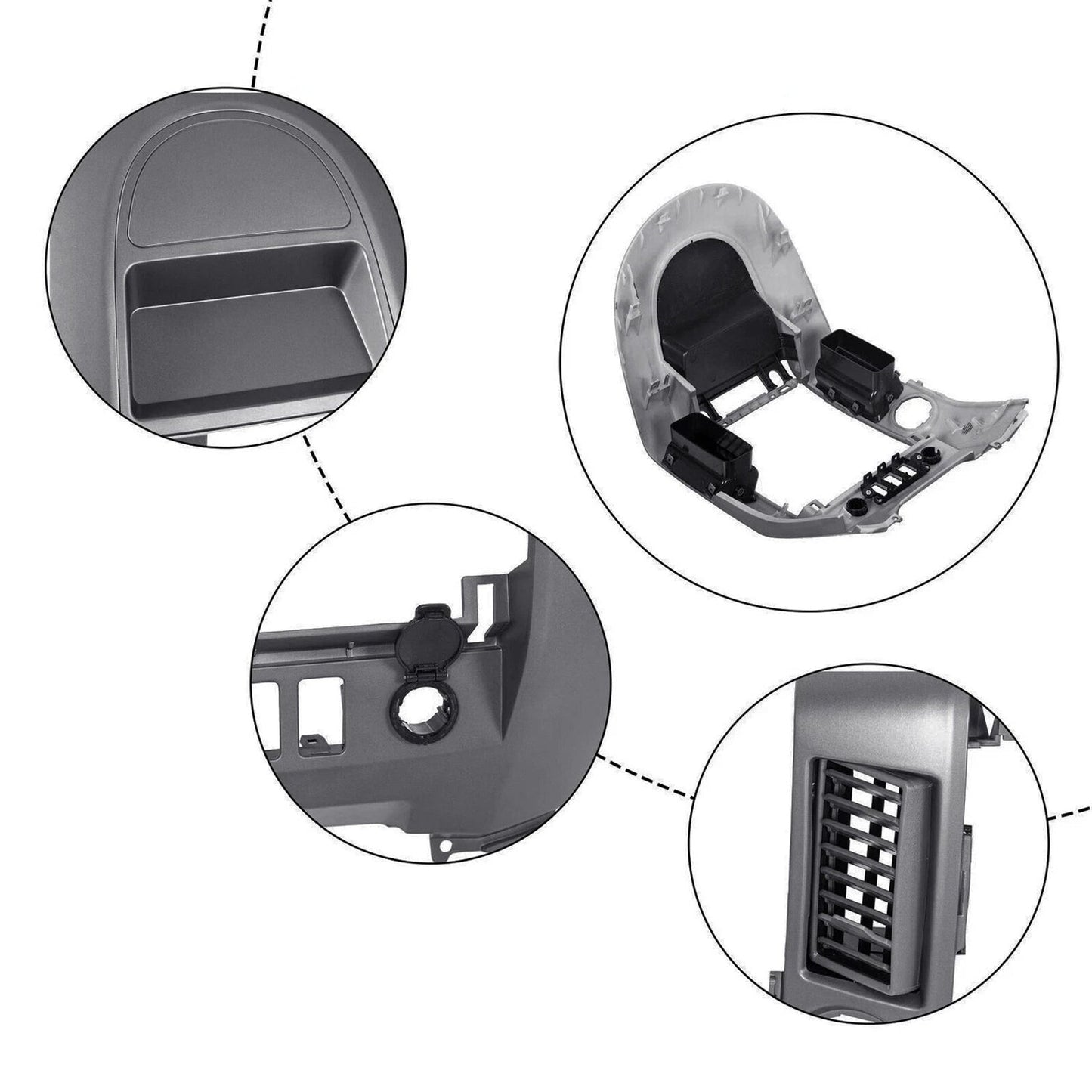 2004-2006 For Nissan Titan SE & XE WITHOUT center speaker Center Dash Radio Bezel Instrument Panel 68257-7S000