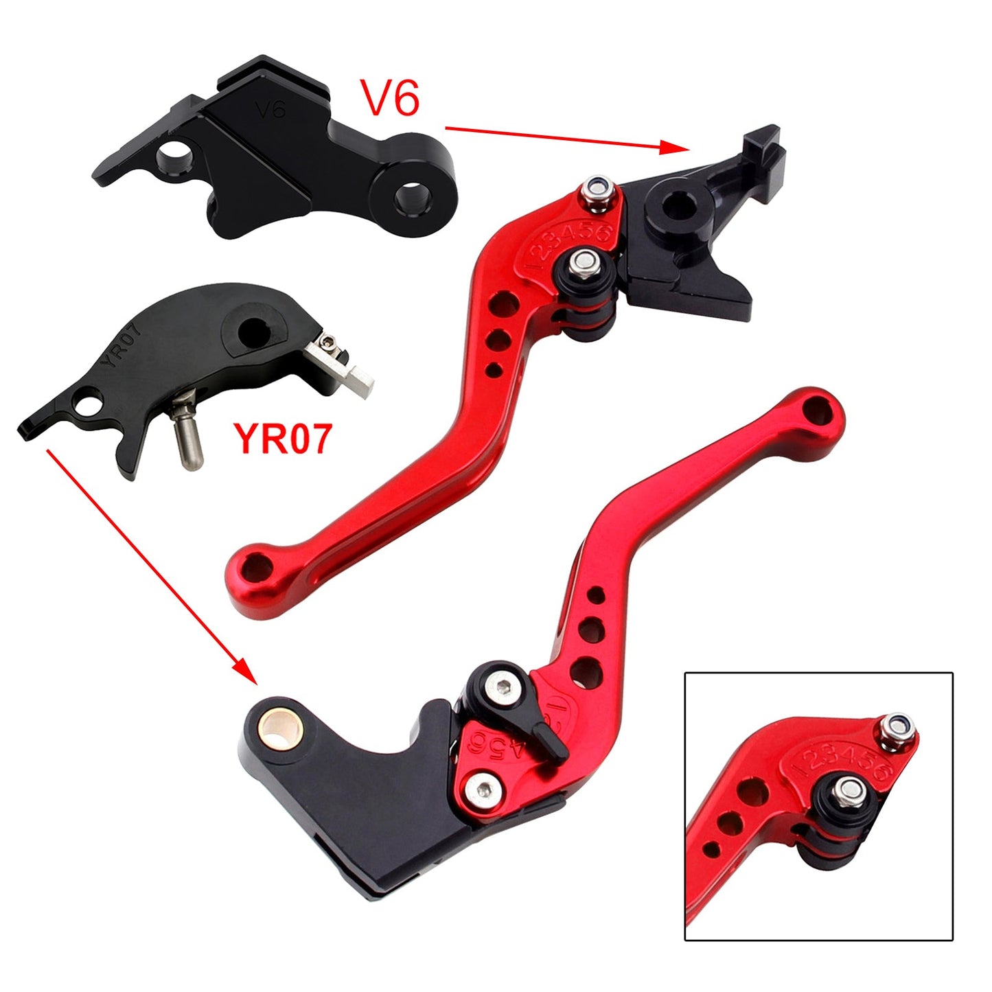 NEW Short Clutch Brake Lever fit for YAMAHA XSR900 XSR900GP MT-09 MT-09SP 24-25