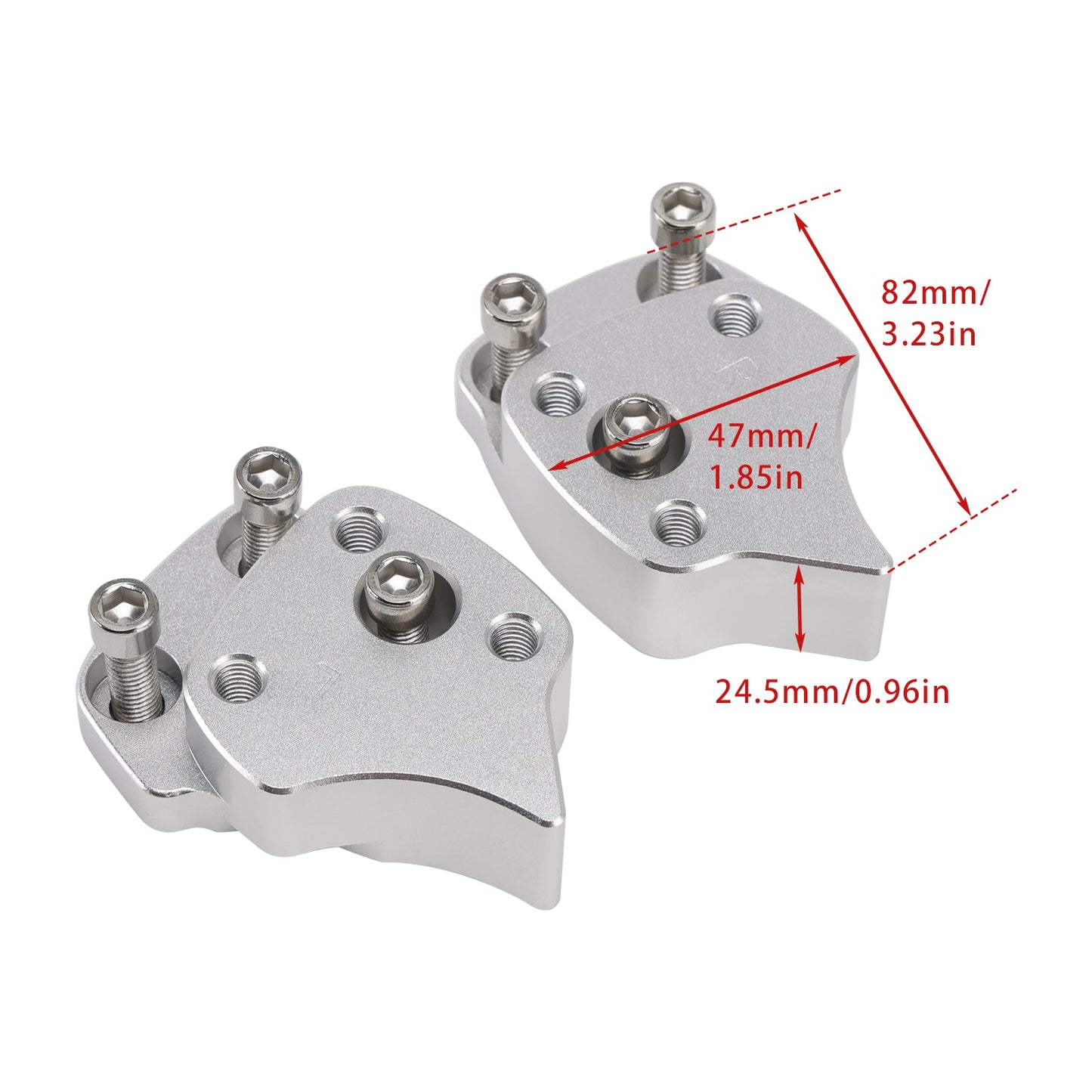 SPESSORI RIALZI RISER MANUBRIO PER YAMAHA FJR 1300 FJR1300 RP04 RP11 2001>2005