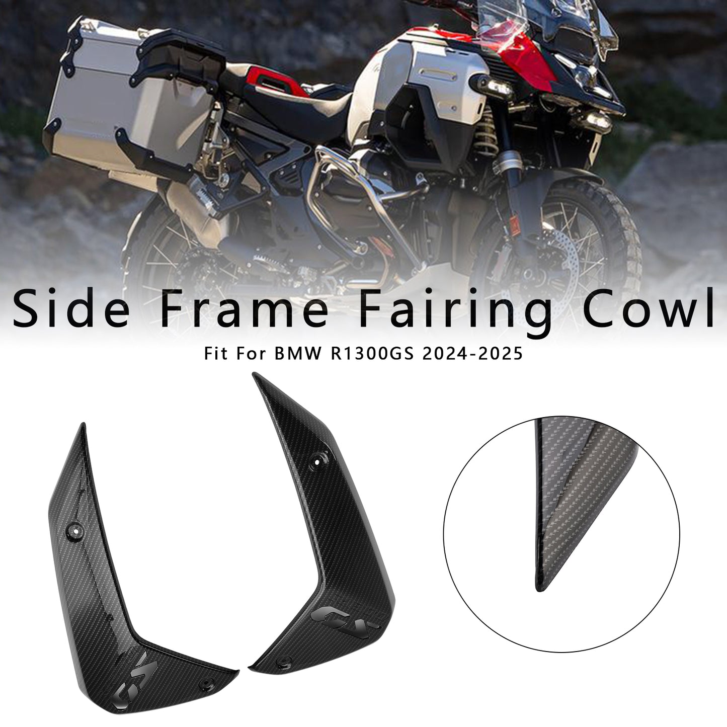 Side Frame Fairing Cowl Guards Radiator Cover For BMW R1300GS 2024-2025