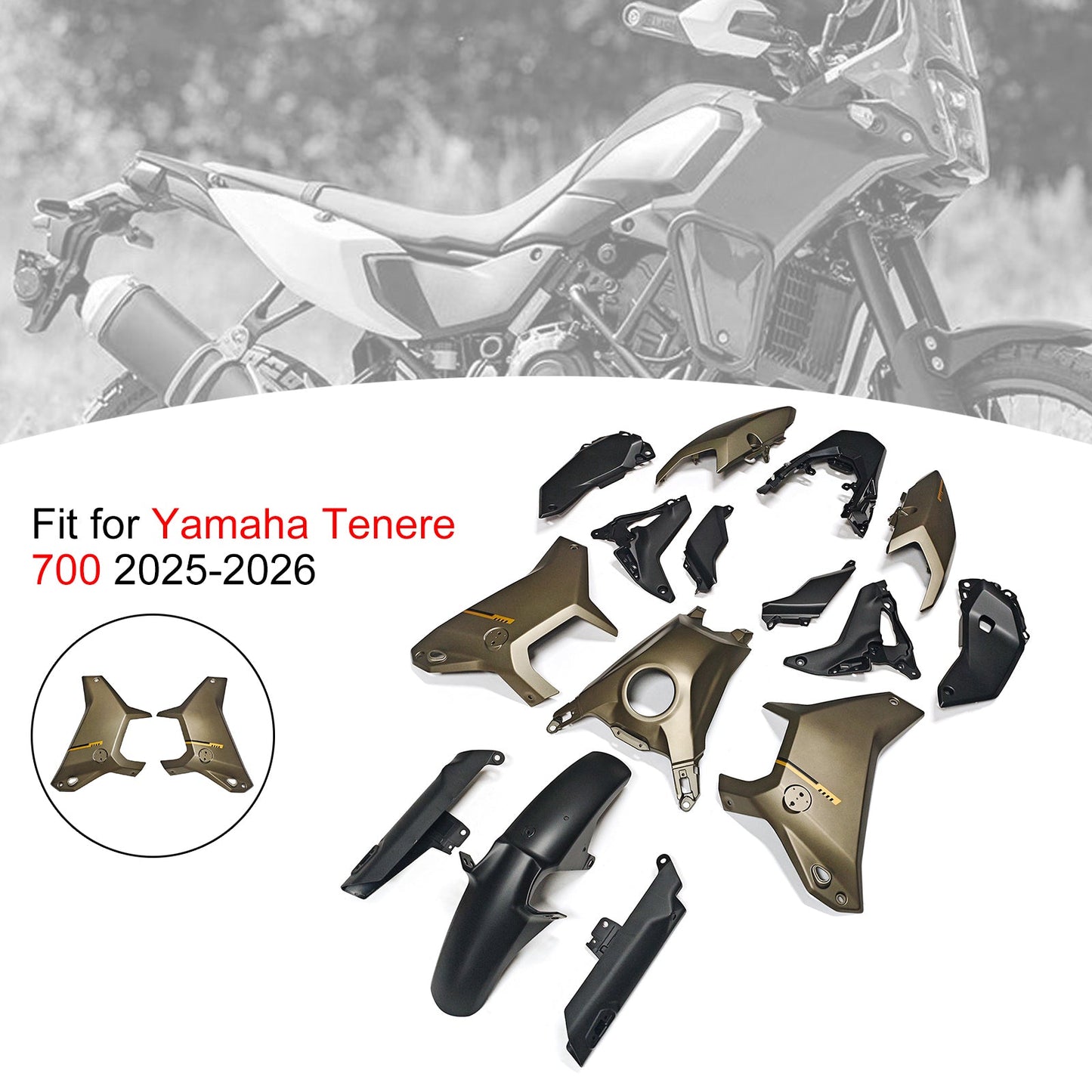 Injection Bodywork Fairing Kit for Yamaha Tenere 700 T700S 2025-2026
