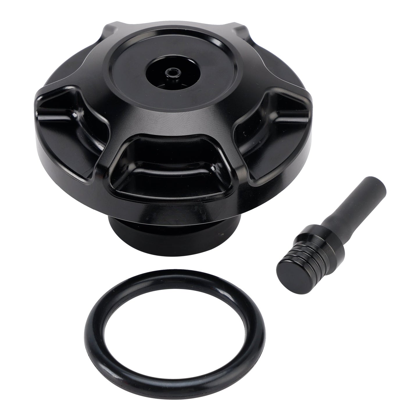 Aluminum Fuel Petrol Gas Cap with Vent Hose For Softail Low Rider S ST Touring