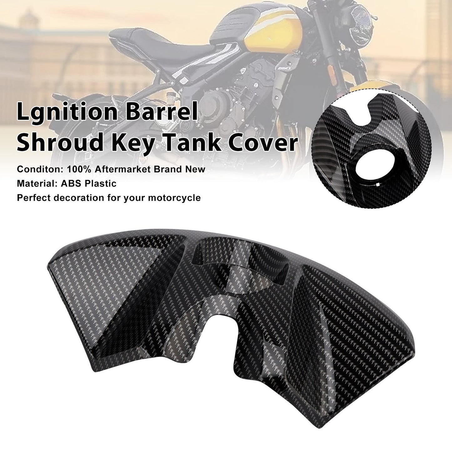2022-2025 Trident 660 Lgnition Barrel Shroud Key Tank Cover